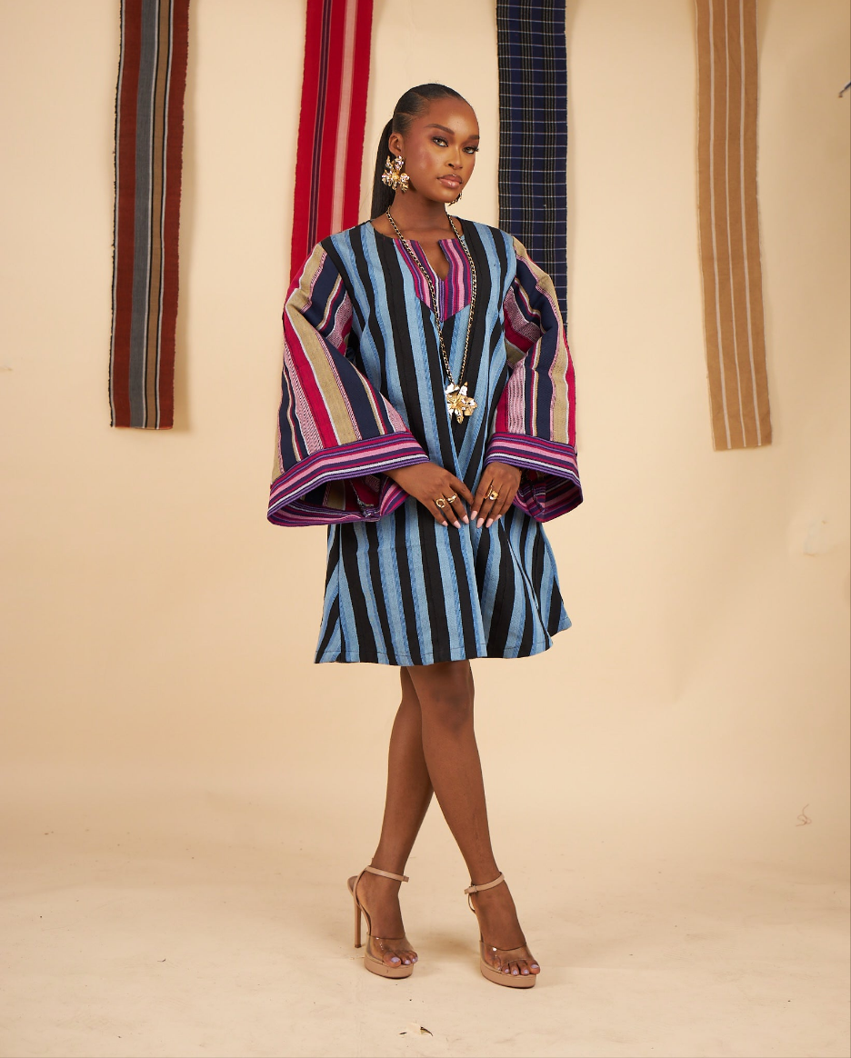 Olamide Aso oke Dress