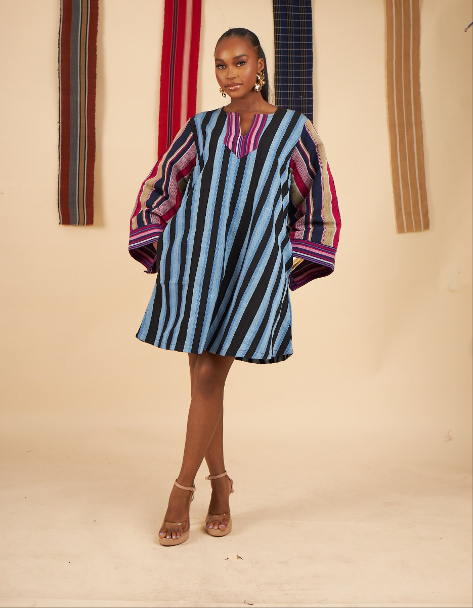 Olamide Aso oke Dress