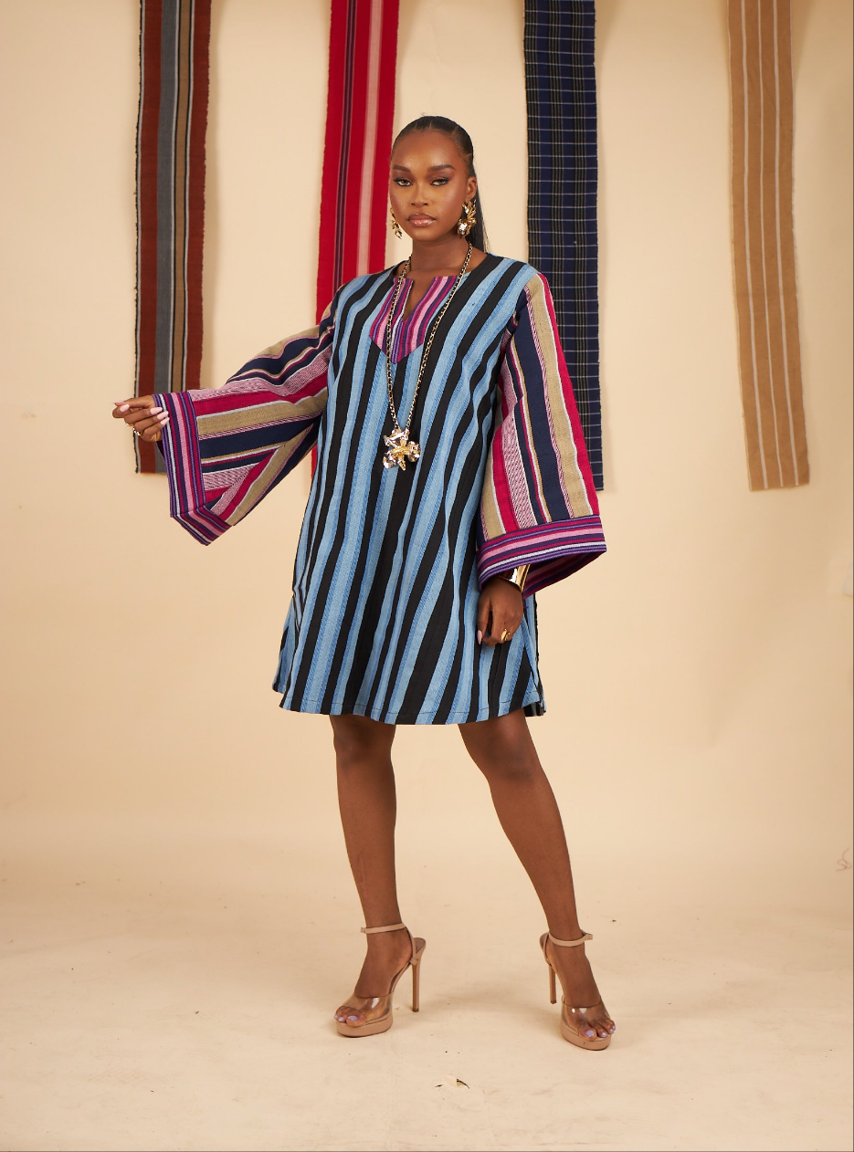 Olamide Aso oke Dress