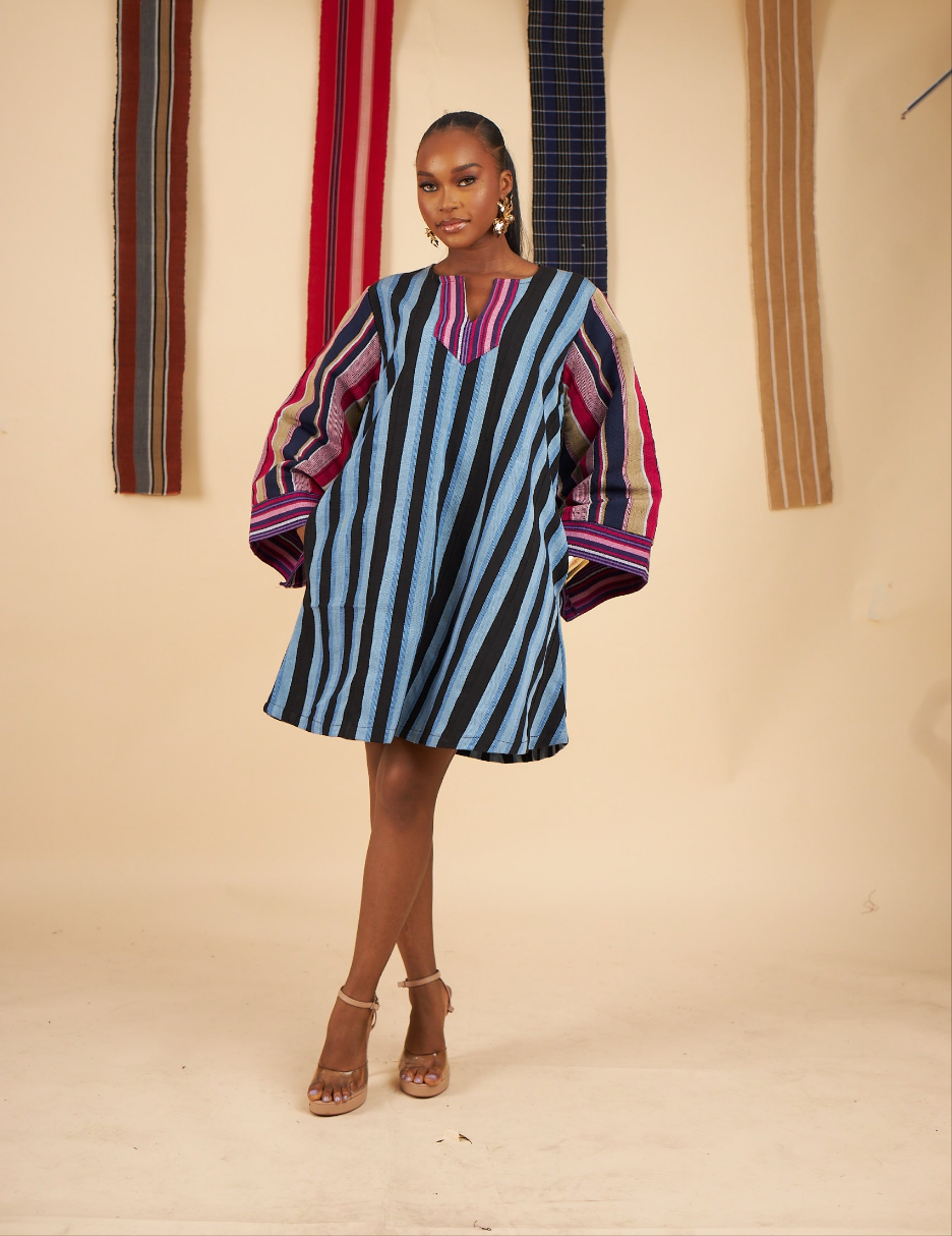 Olamide Aso oke Dress