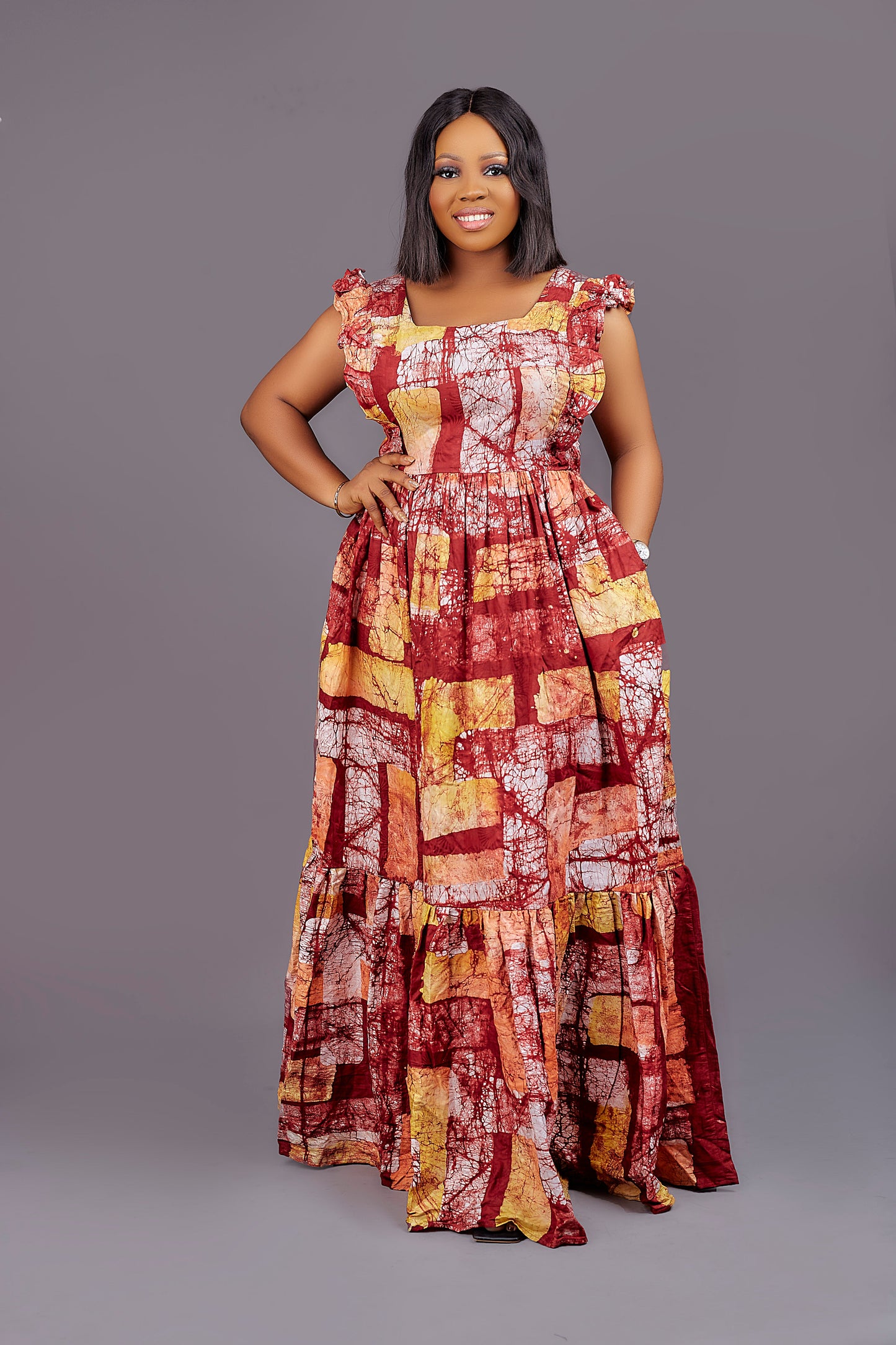 Thelma Adire Dress
