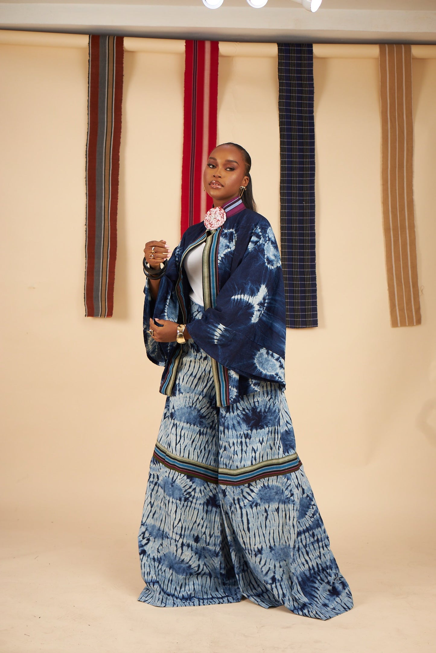Tambara Adire culottes set