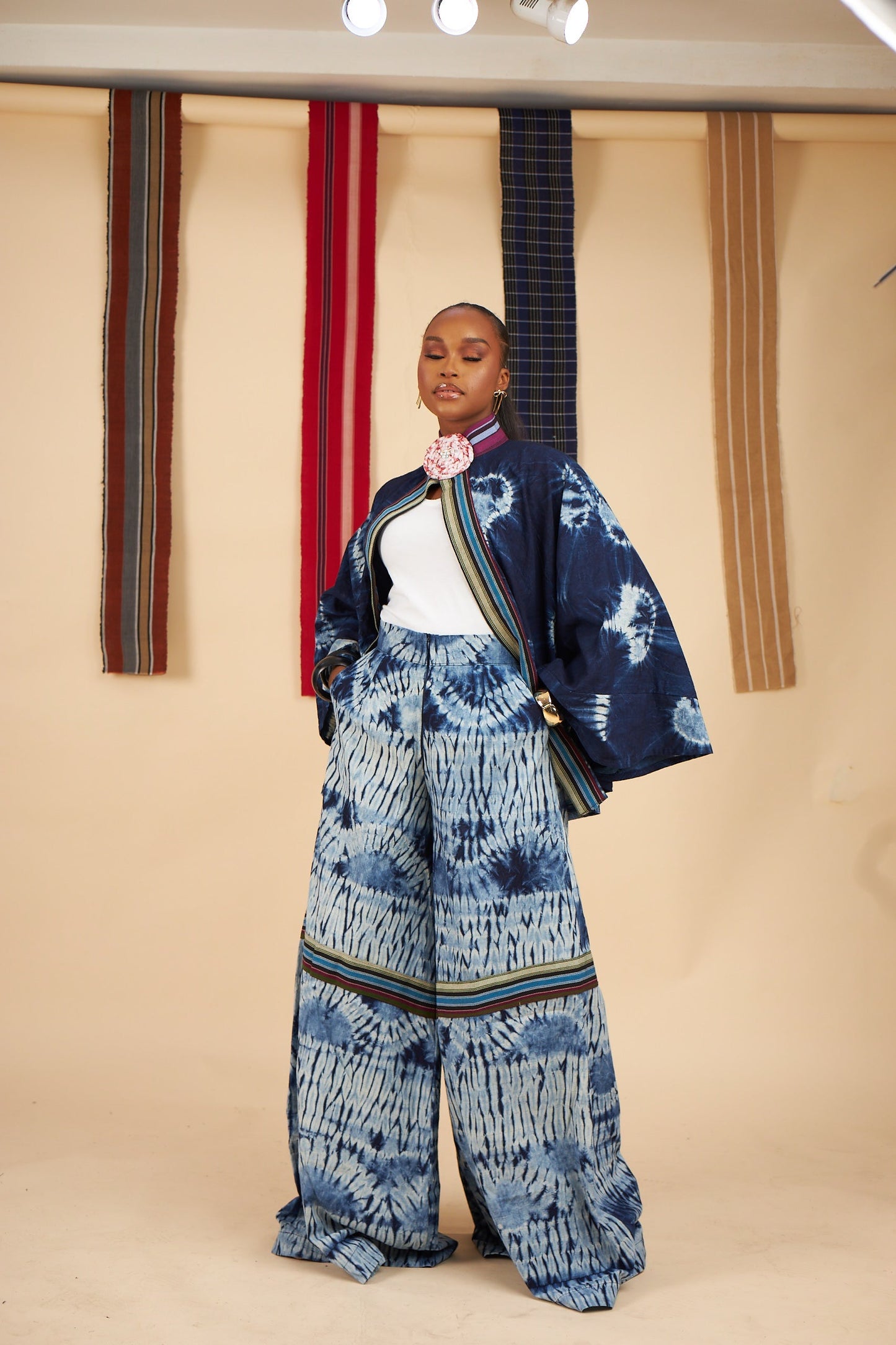 Tambara Adire culottes set