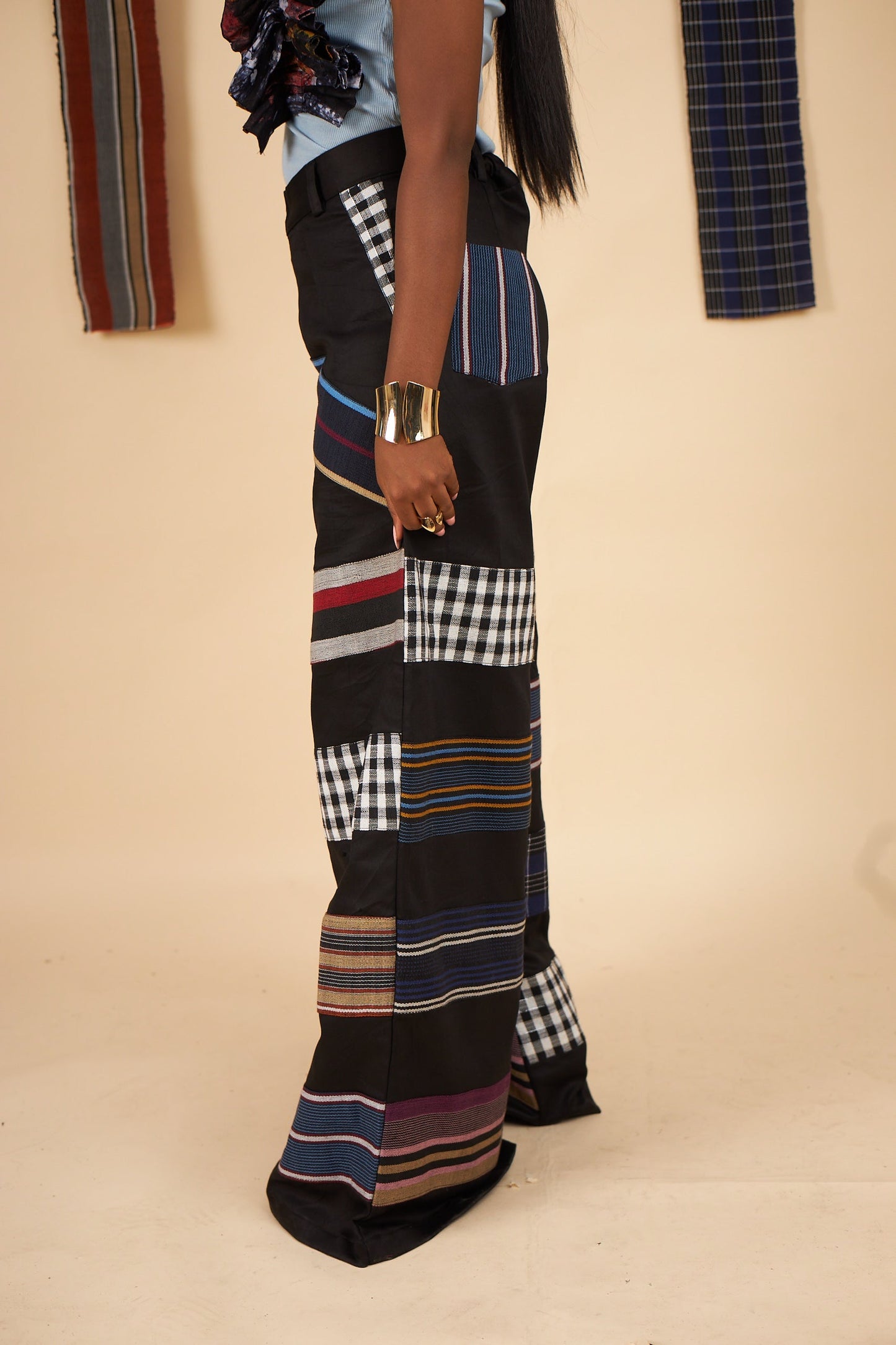 Olabisi Aso oke stripe Pants
