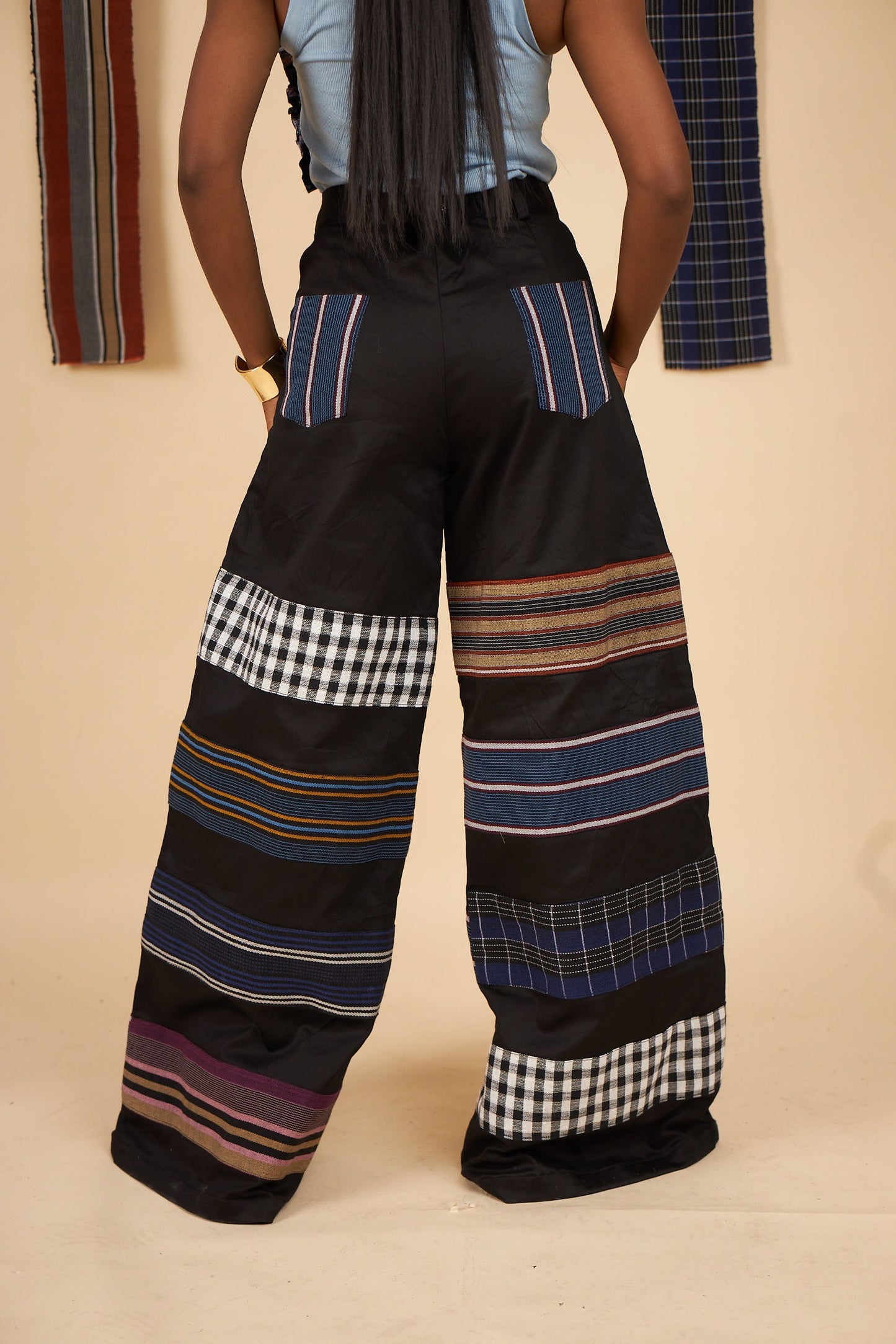 Olabisi Aso oke stripe Pants