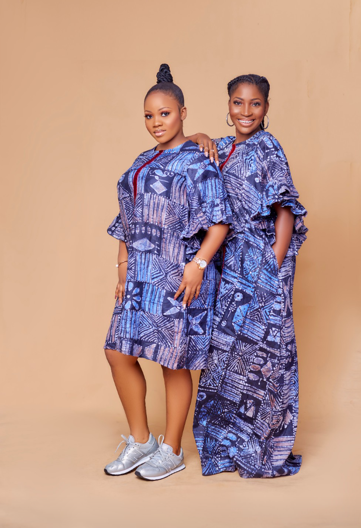 Haniya Adire Long Dress