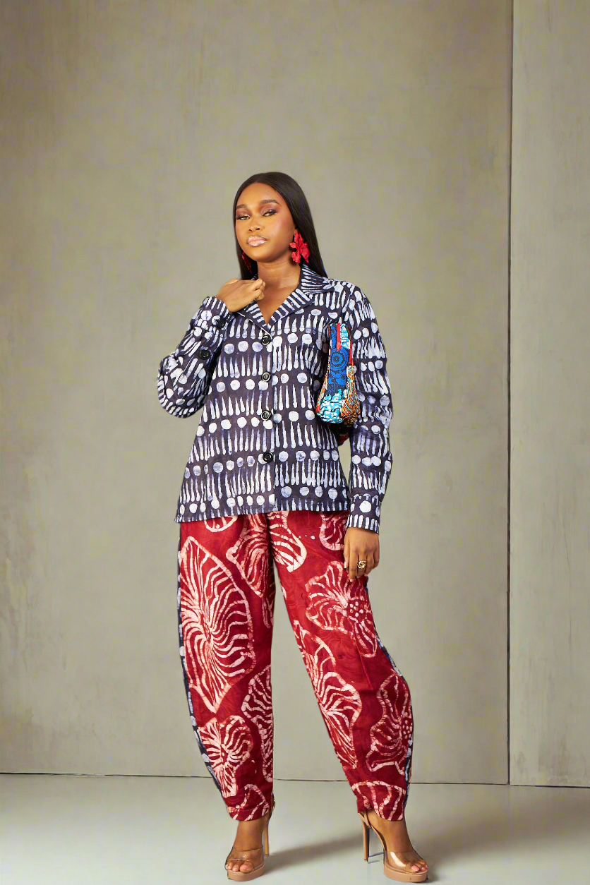 Imisi Adire Barrel Pants set