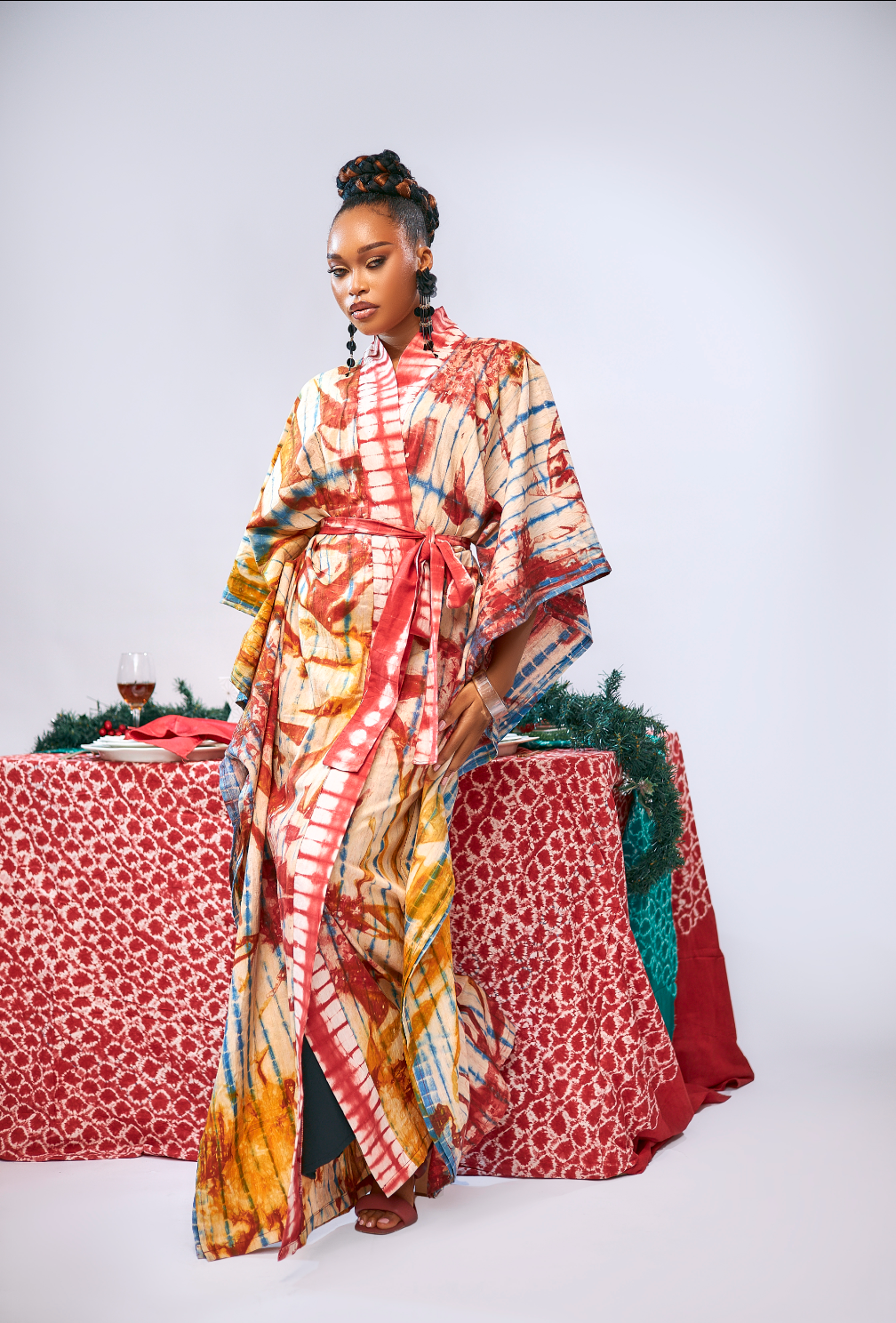 Beatrice Adire kimono jacket