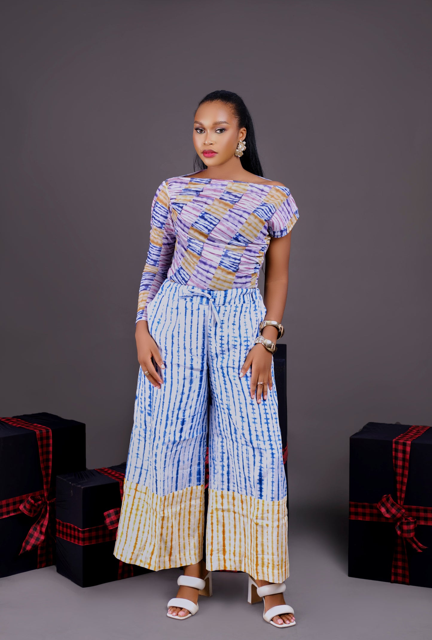 Joselyn Adire cropped Pants