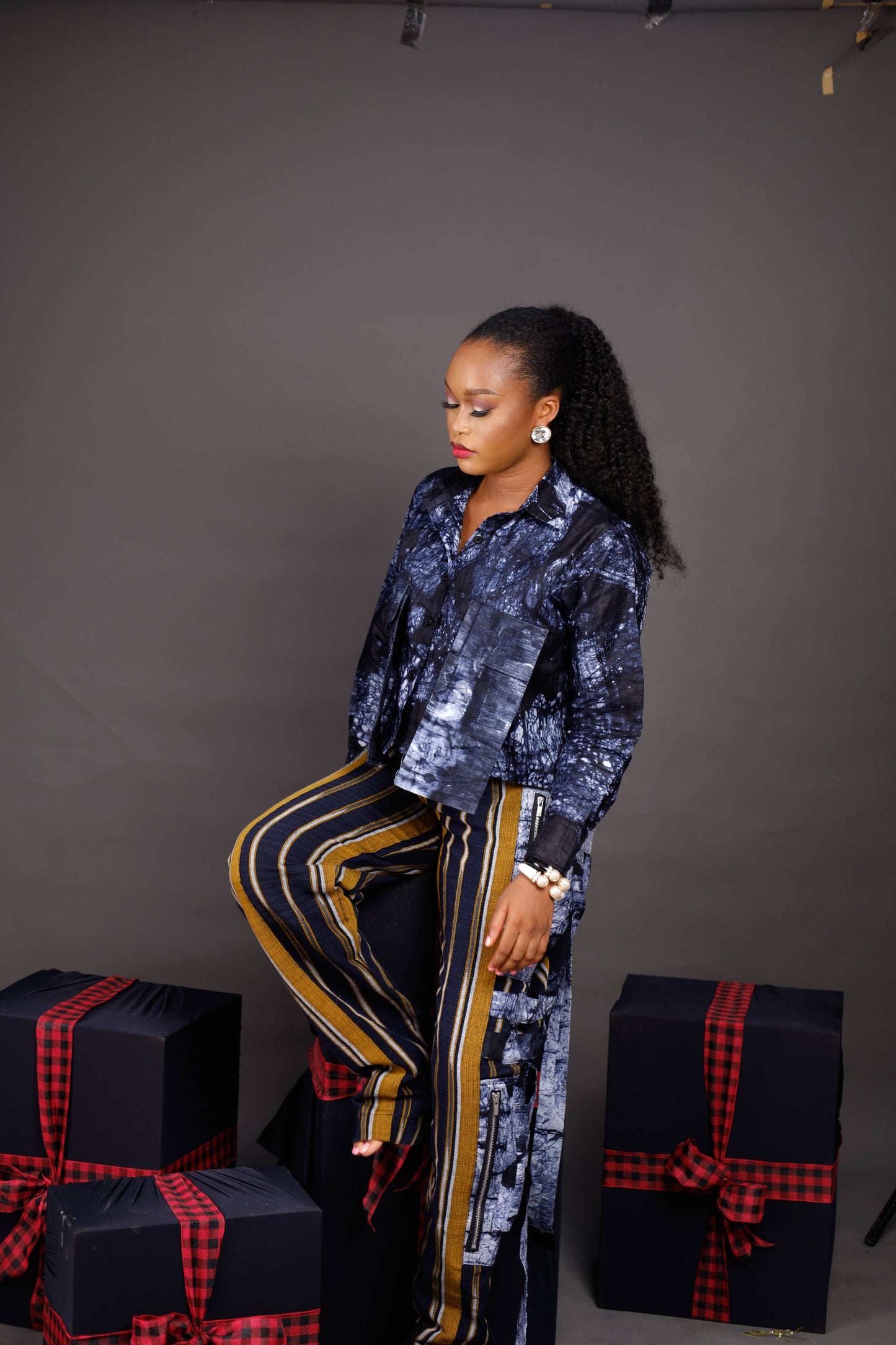 Bose Aso Oke Cargo pant