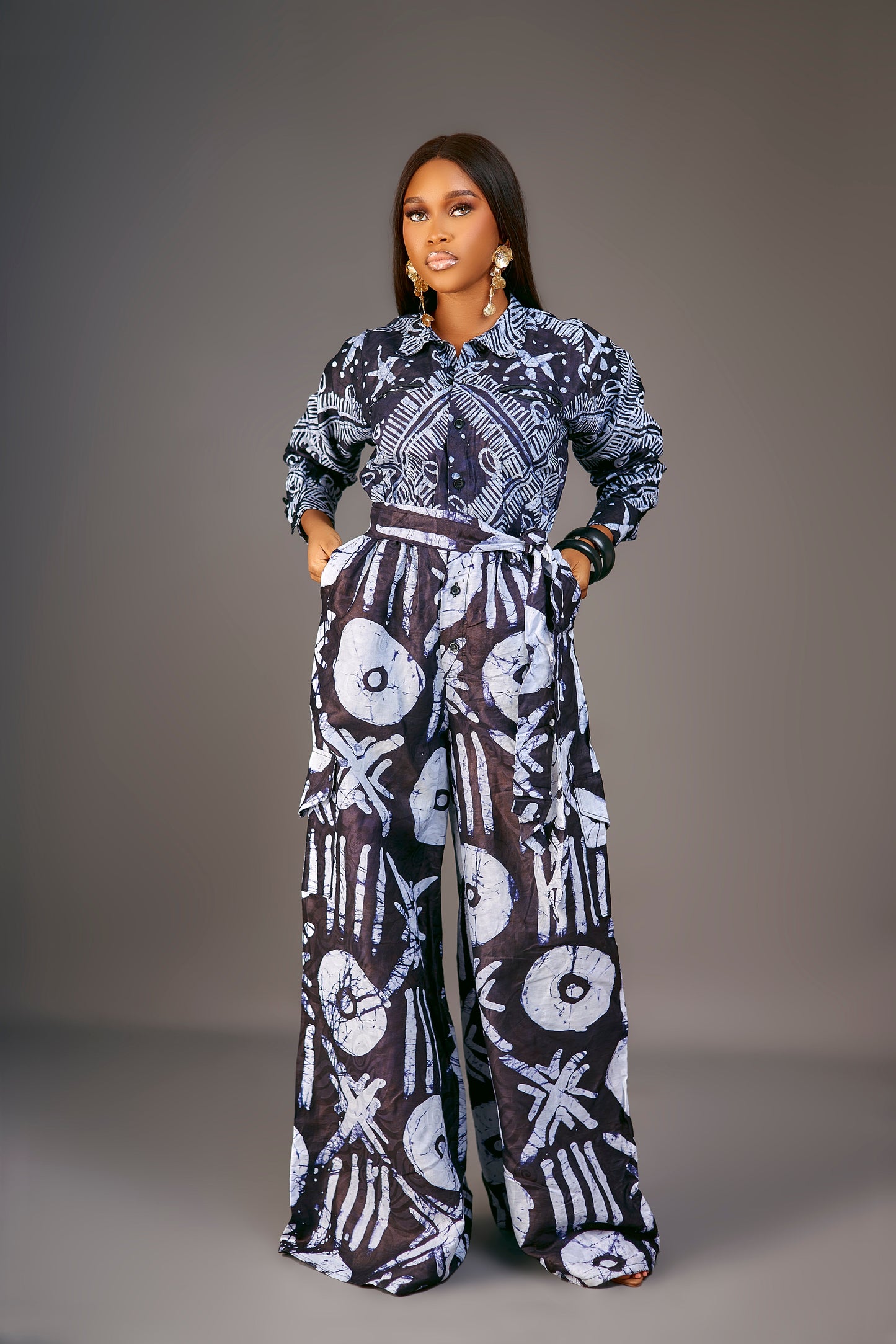 Oluchi Adire Jumpsuit