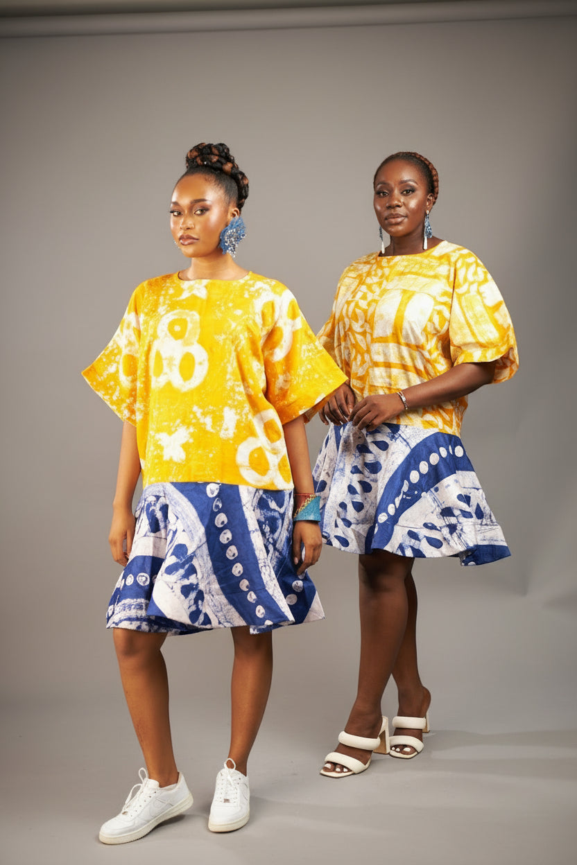 Becca Adire 2print Shift Dress