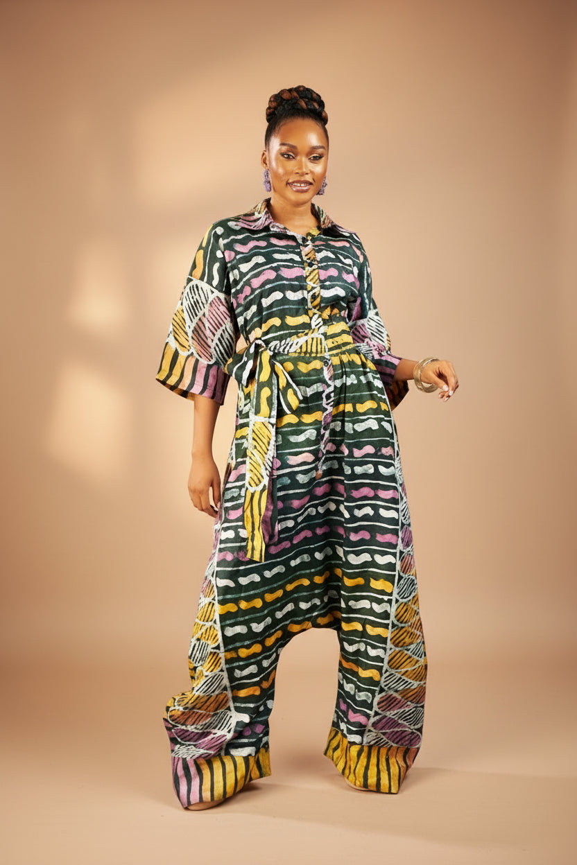 Lucia Adire jumpsuit