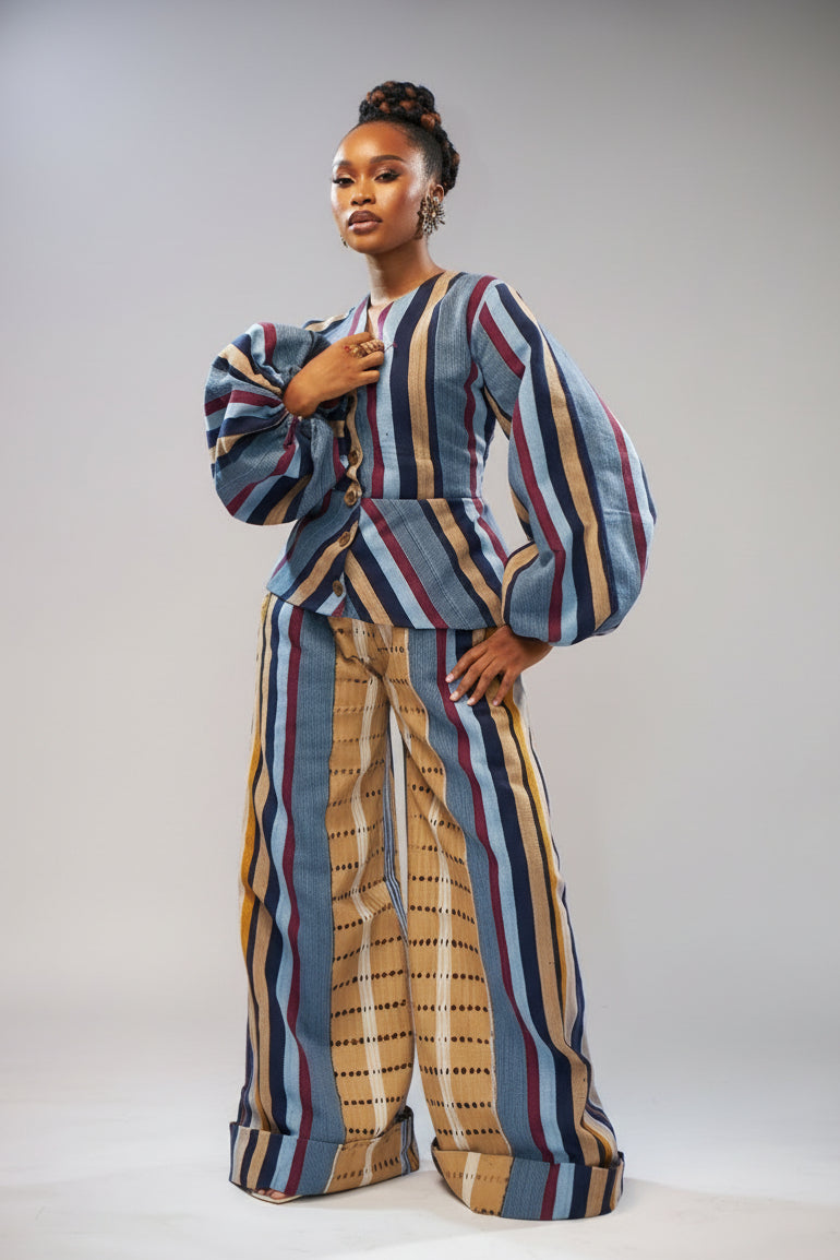 Yvonne Aso Oke Pants Set