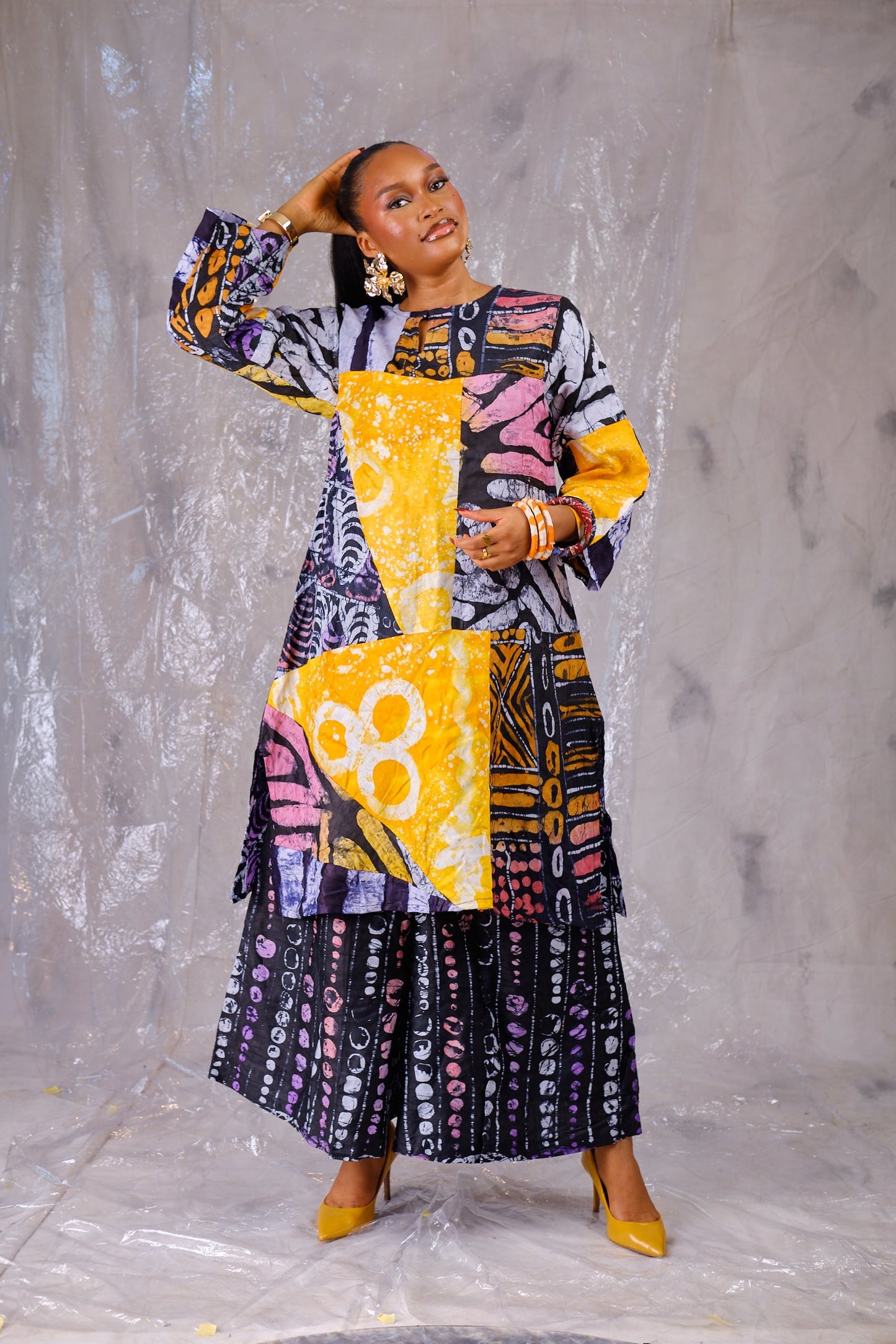 Oreoluwa patchwork tunic set