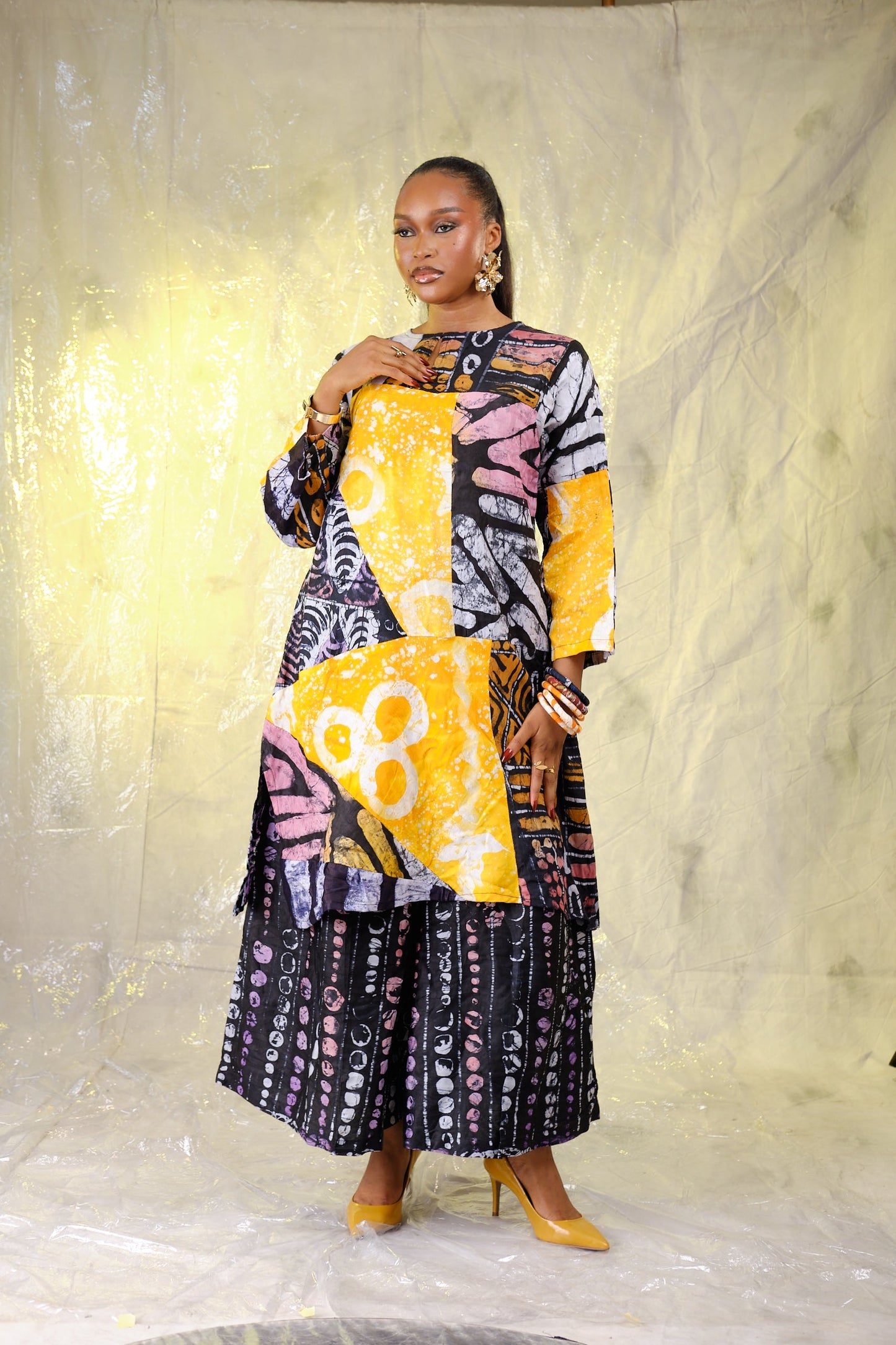Oreoluwa patchwork tunic set