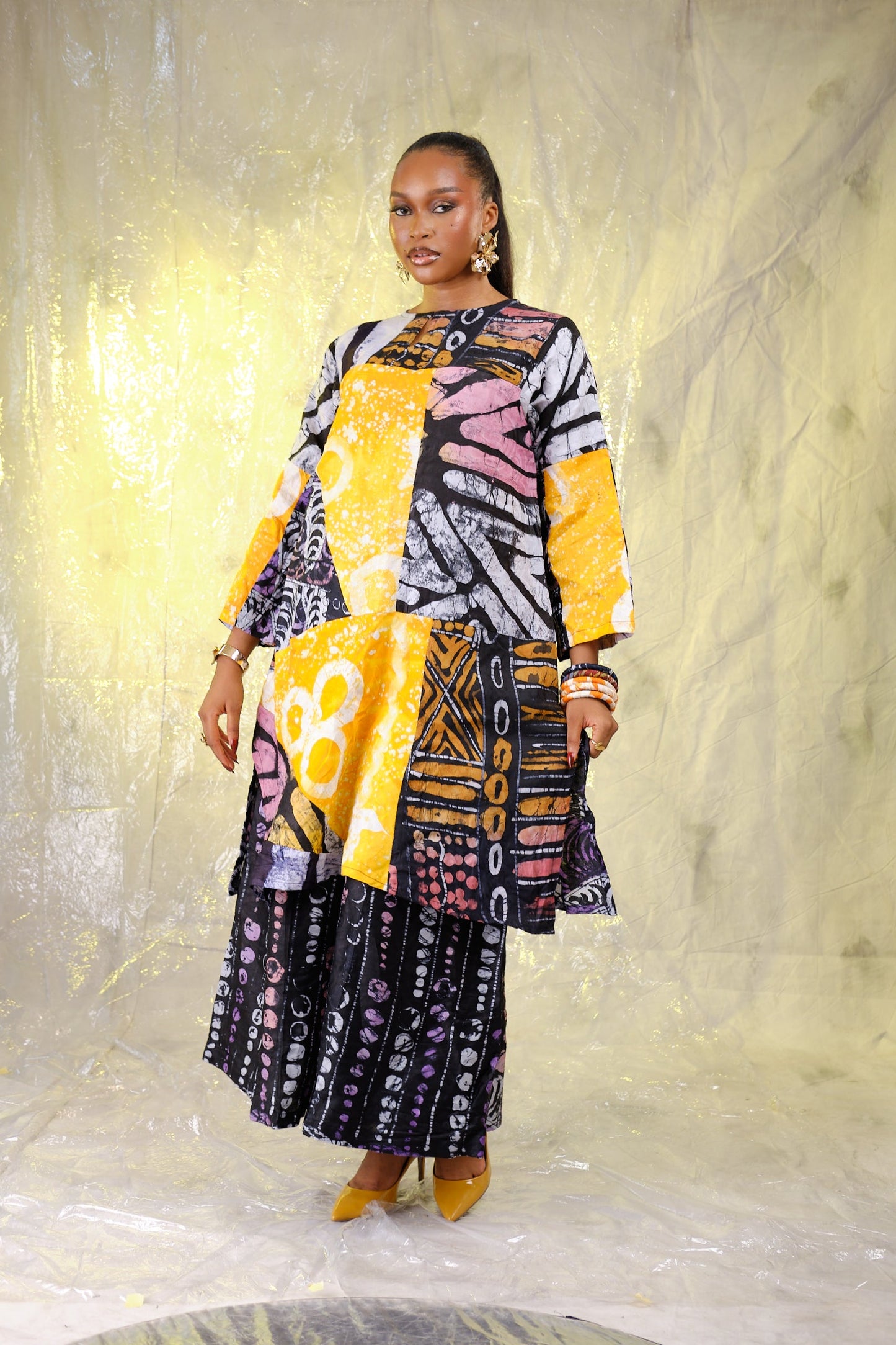 Oreoluwa patchwork tunic set