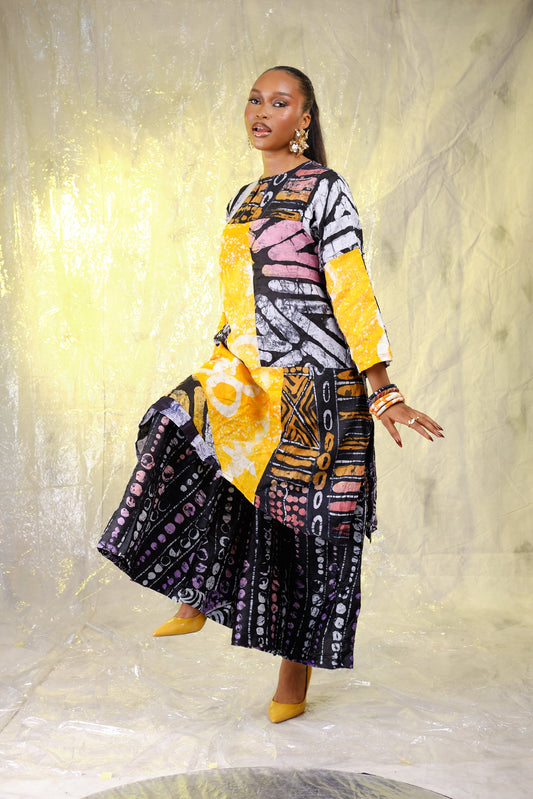 Oreoluwa patchwork tunic set