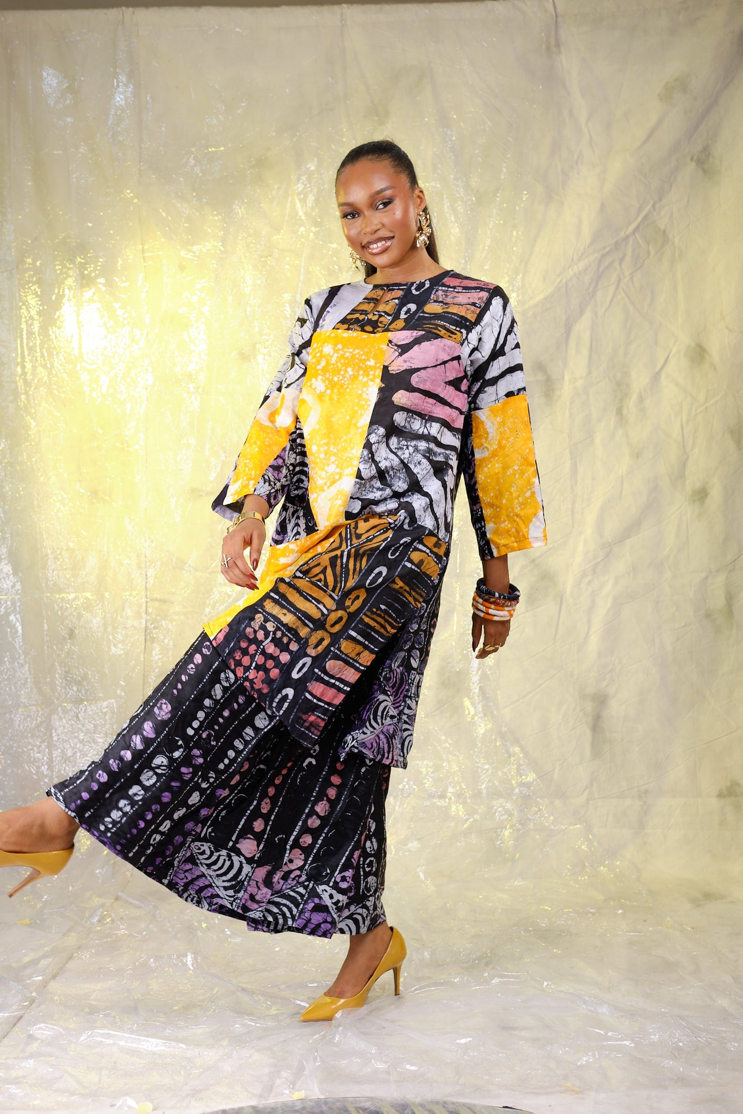 Oreoluwa patchwork tunic set