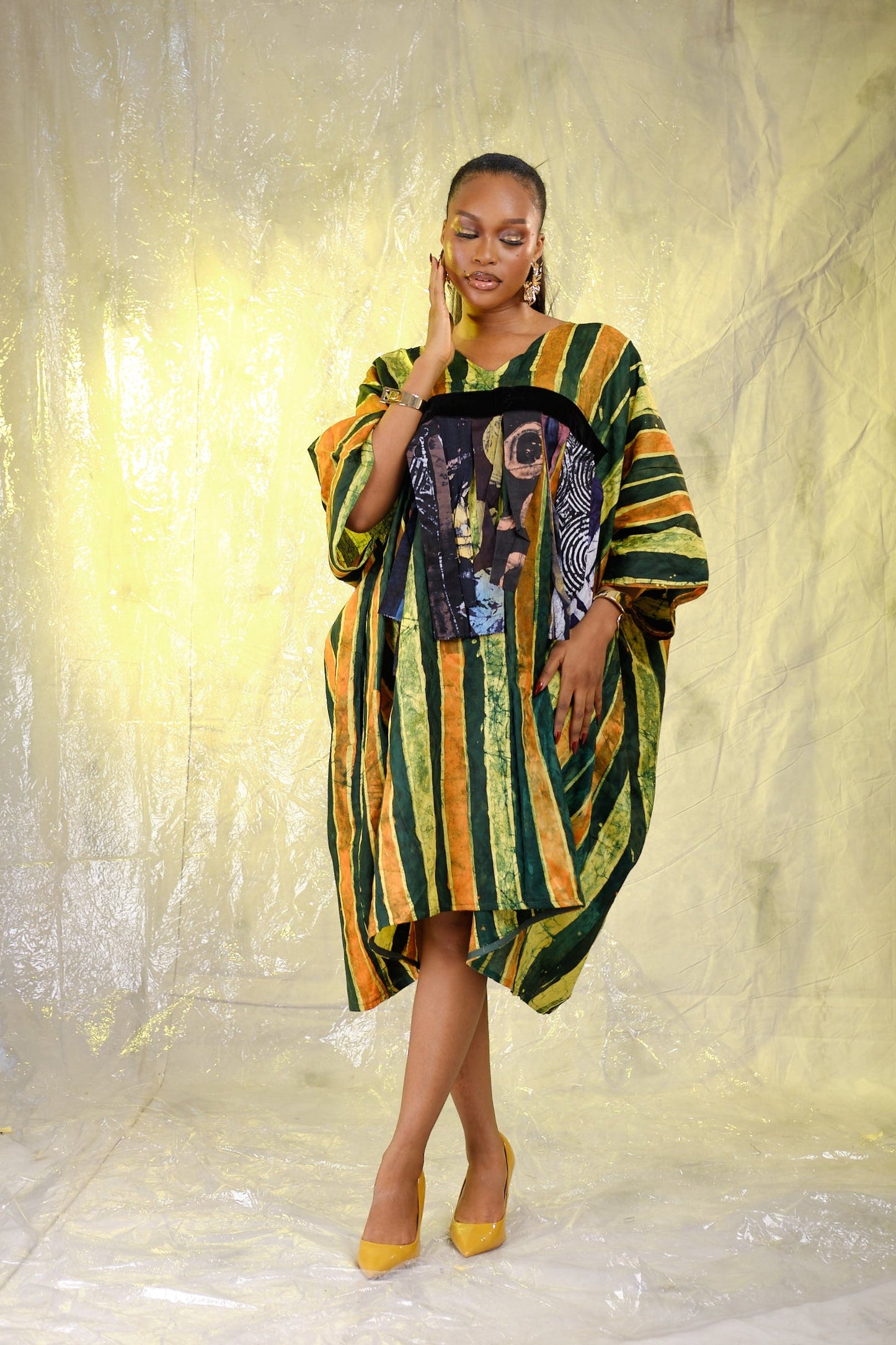 Tiise Adire tassel Bou-bou