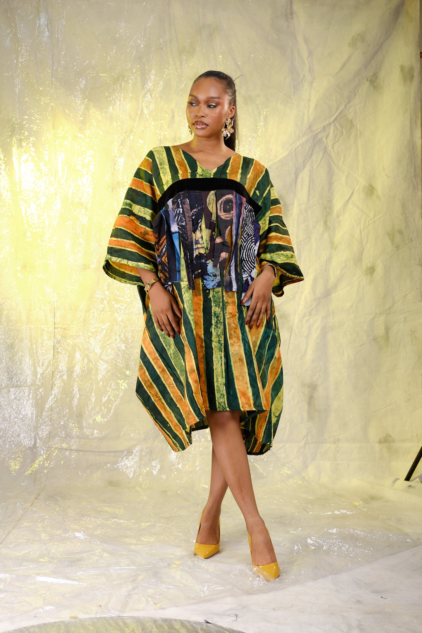 Tiise Adire tassel Bou-bou