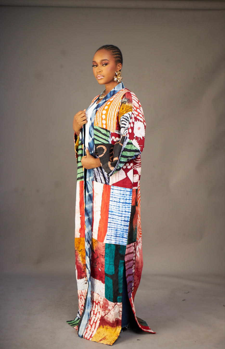 Nneoma Patchwork Adire Jacket
