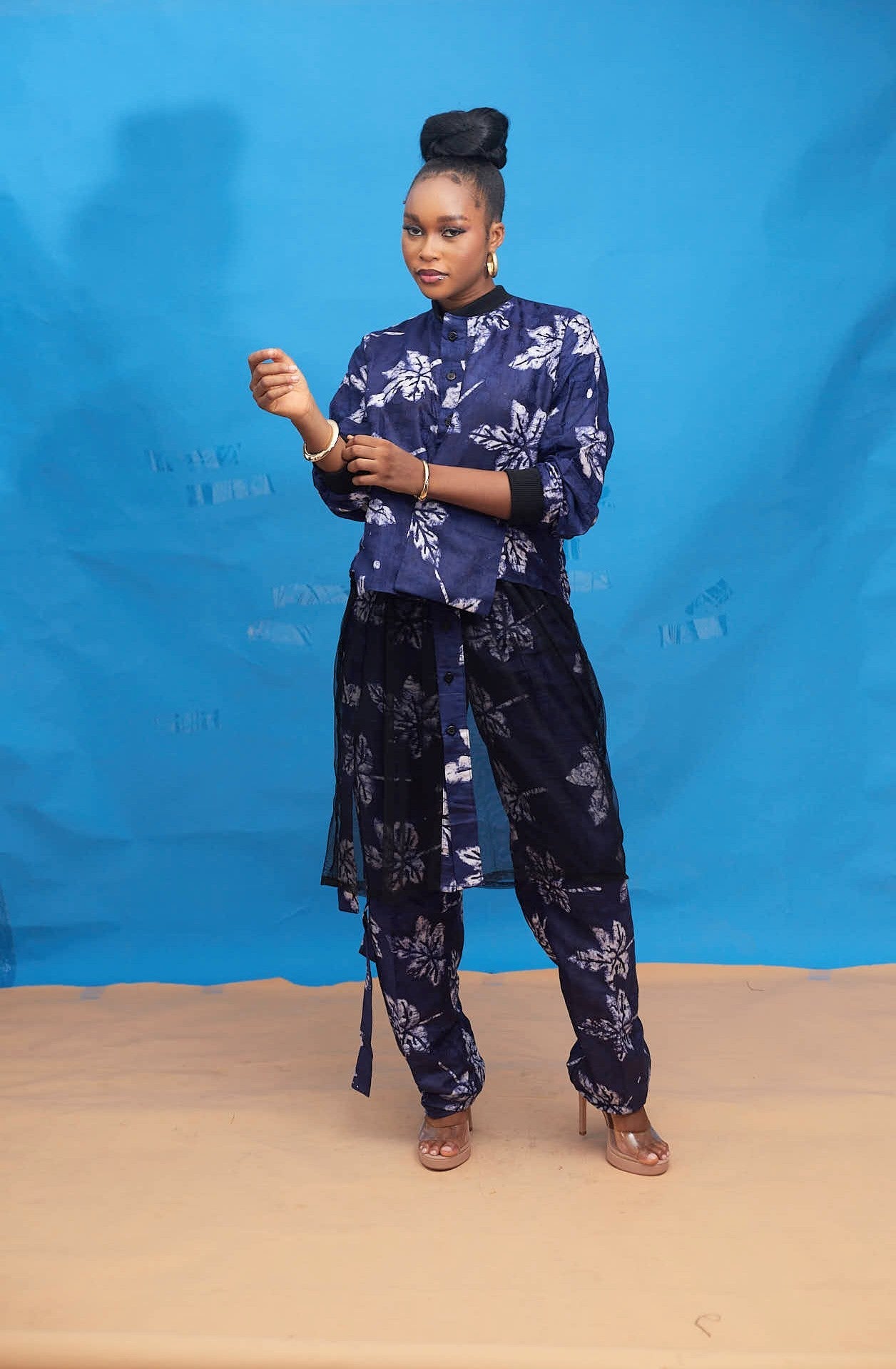 Adeola Adire cargo pant