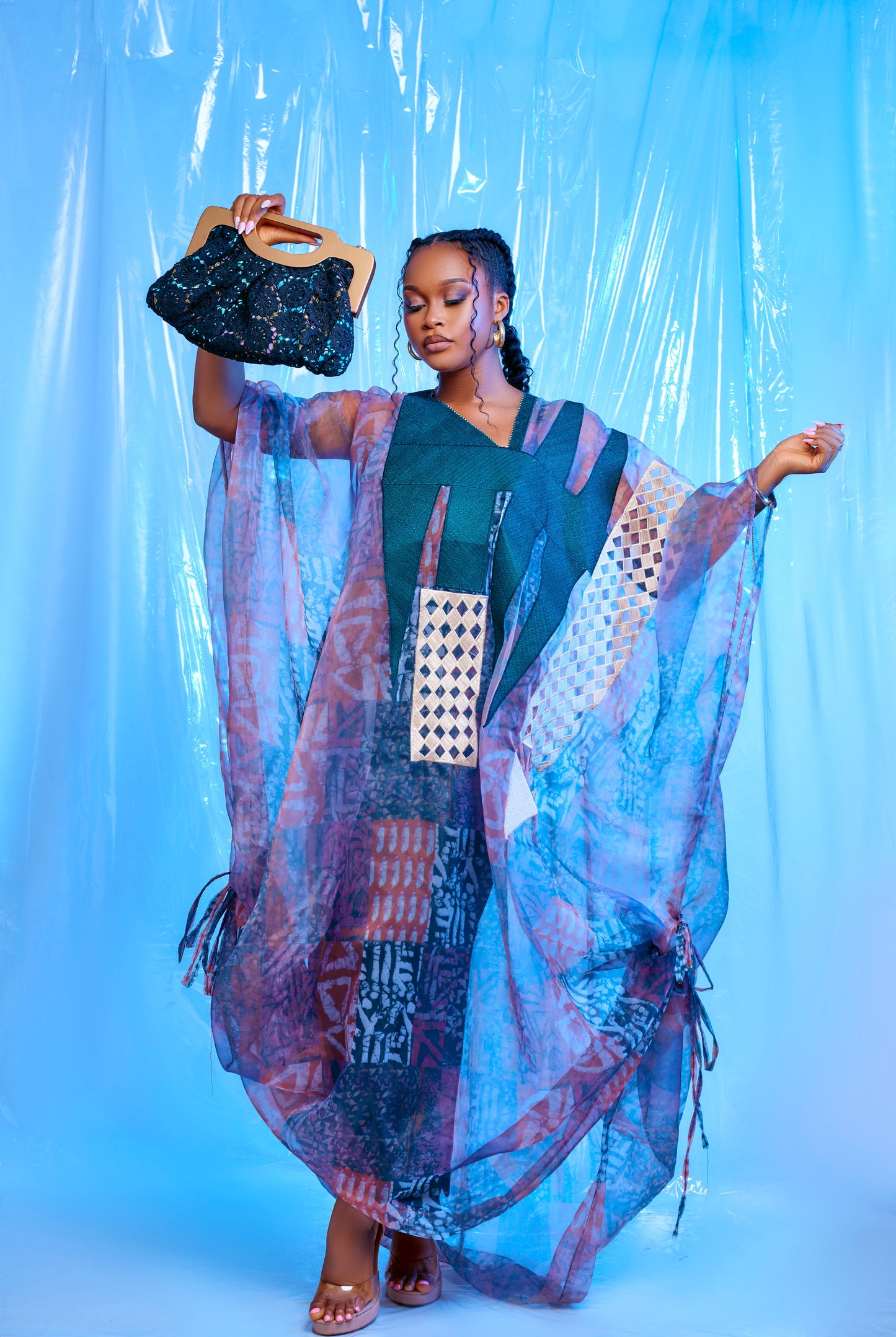 Fadesewa organza Embroidered Boubou