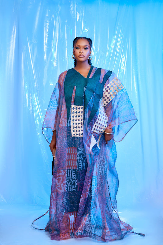 Fadesewa organza Embroidered Boubou