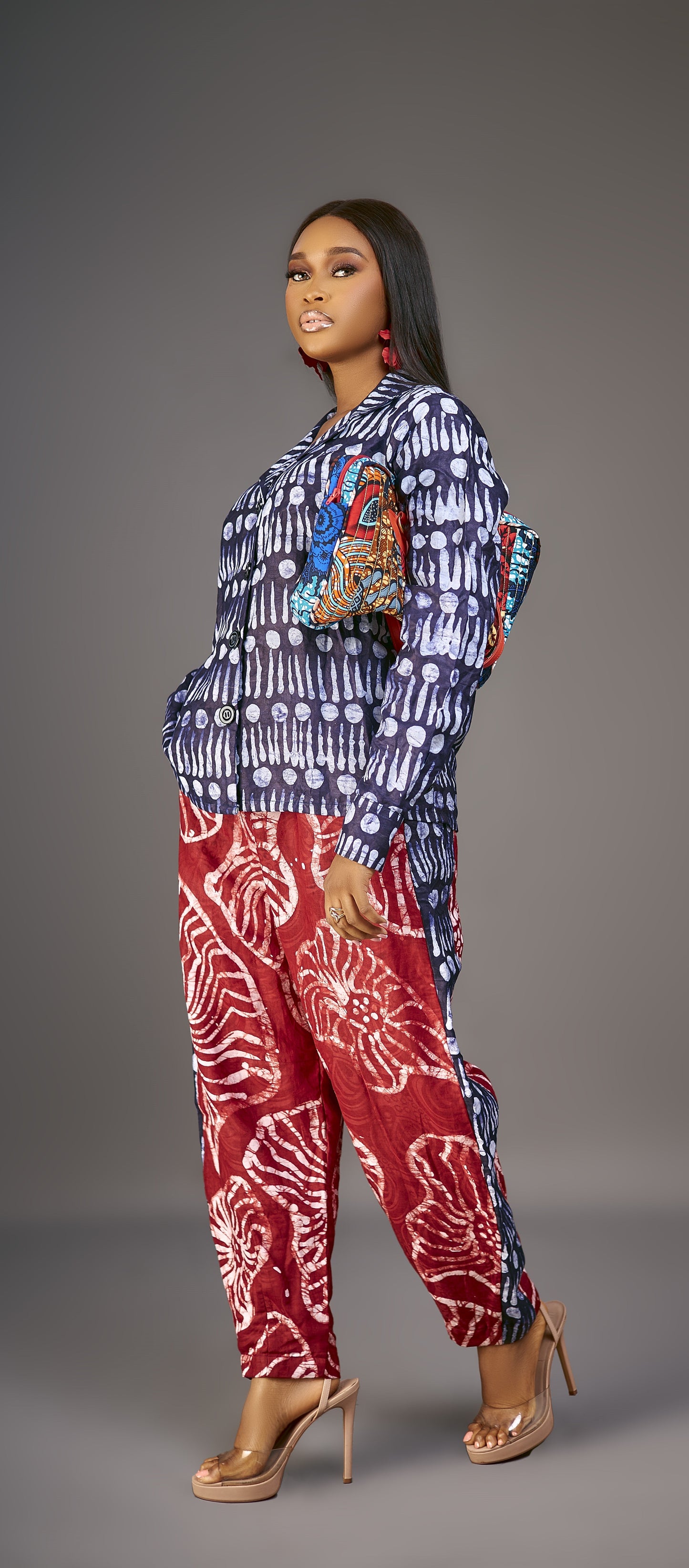 Imisi  Adire Barrel Pants set