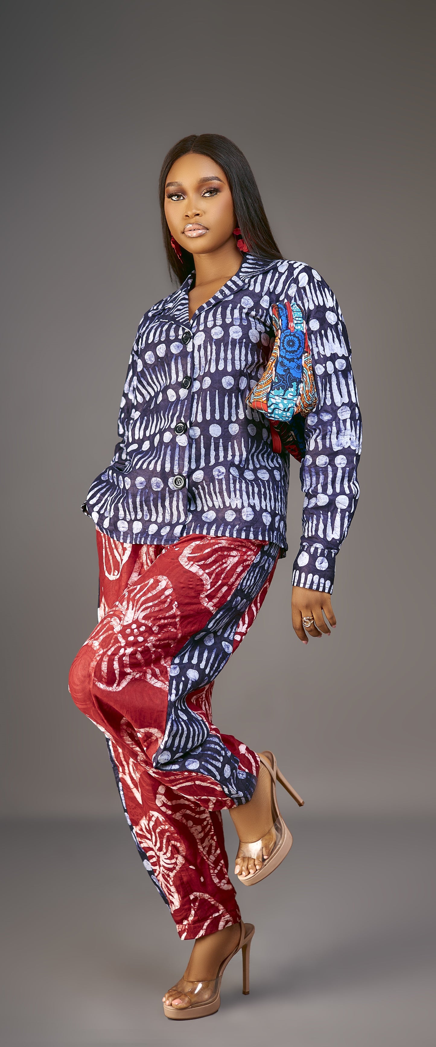 Imisi  Adire Barrel Pants set