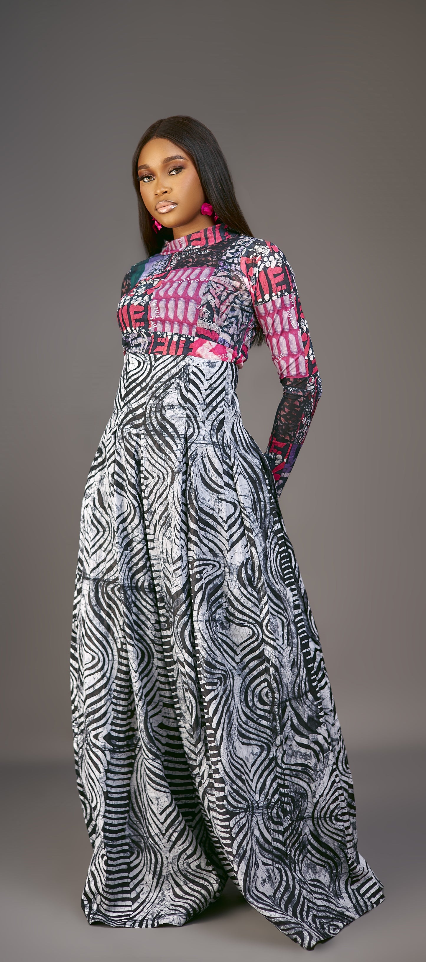 Obianuju Hi-waist Adire culottes pants