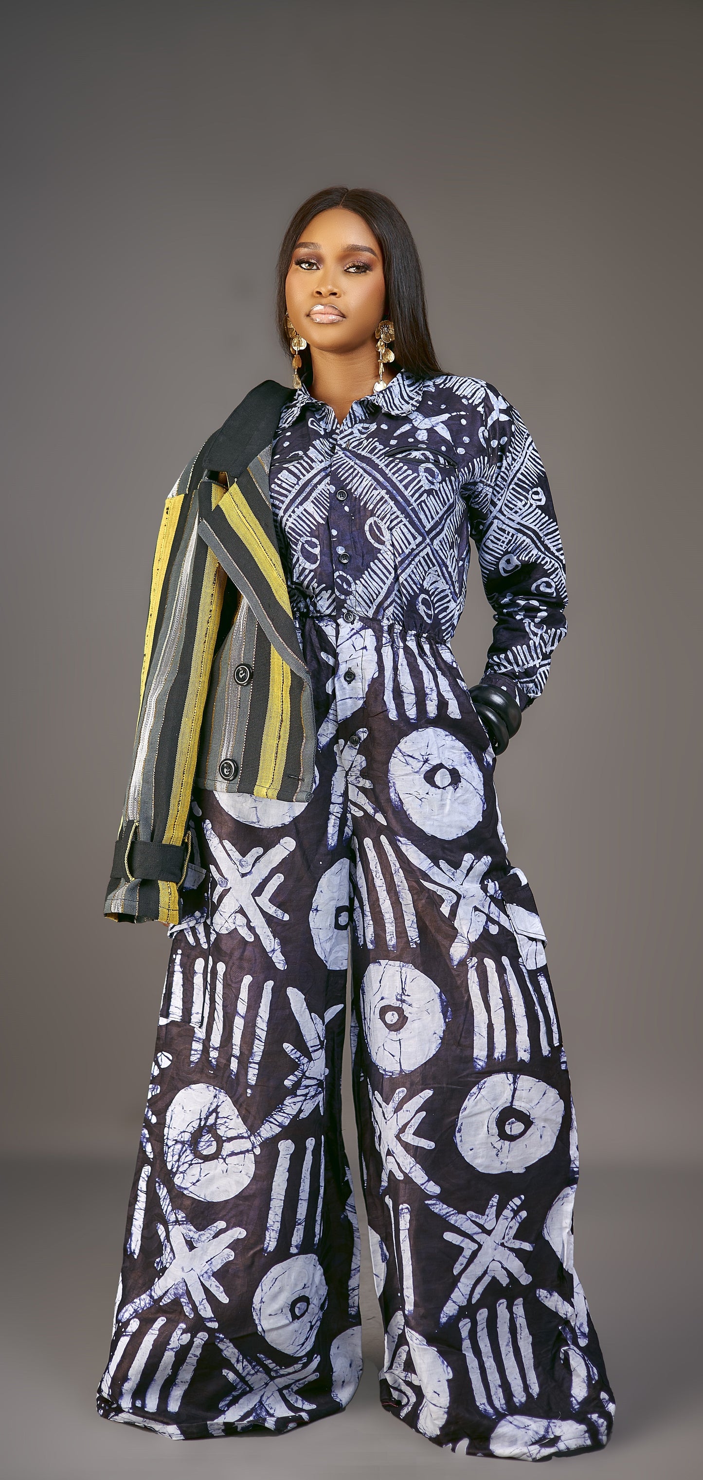 Oluchi Adire Jumpsuit
