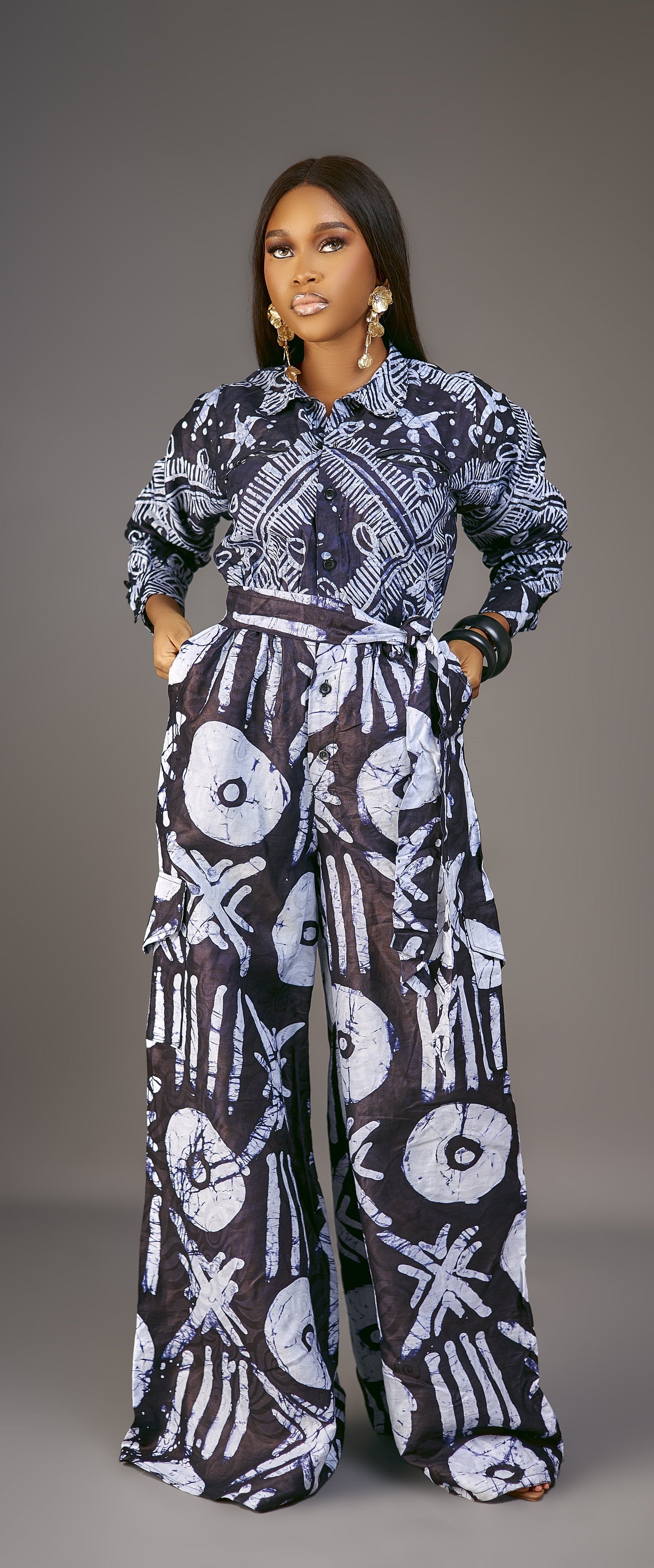 Oluchi Adire Jumpsuit
