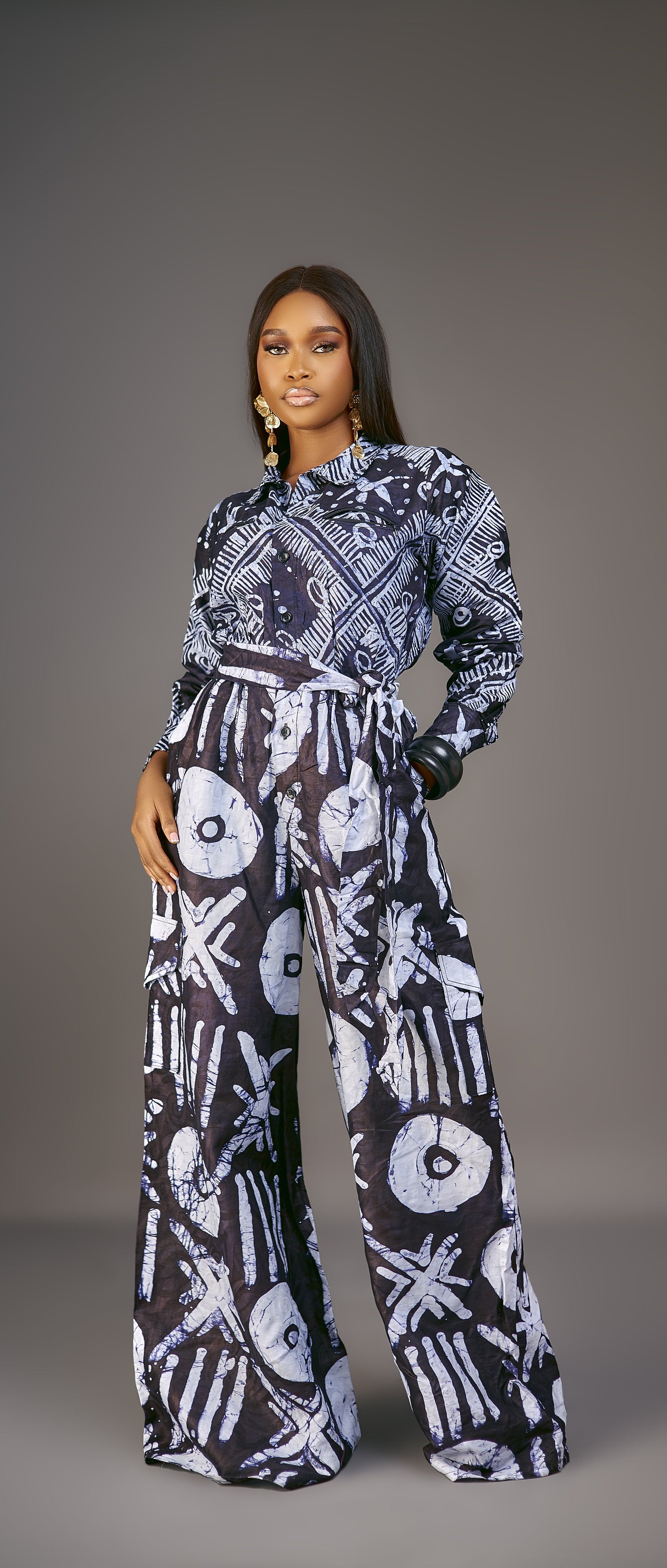 Oluchi Adire Jumpsuit