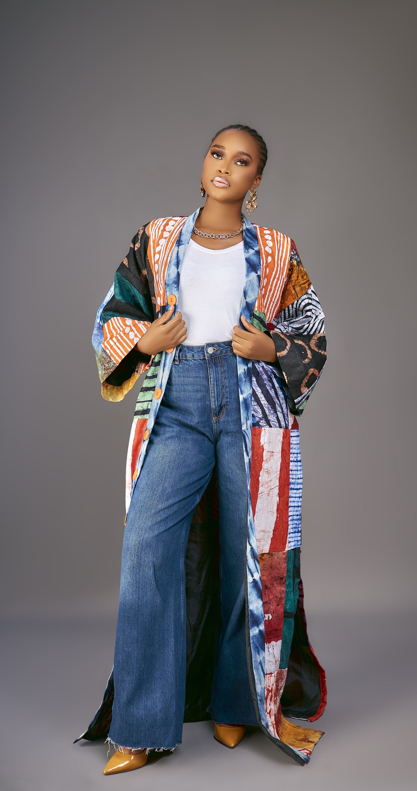 Nneoma Patchwork Adire Jacket