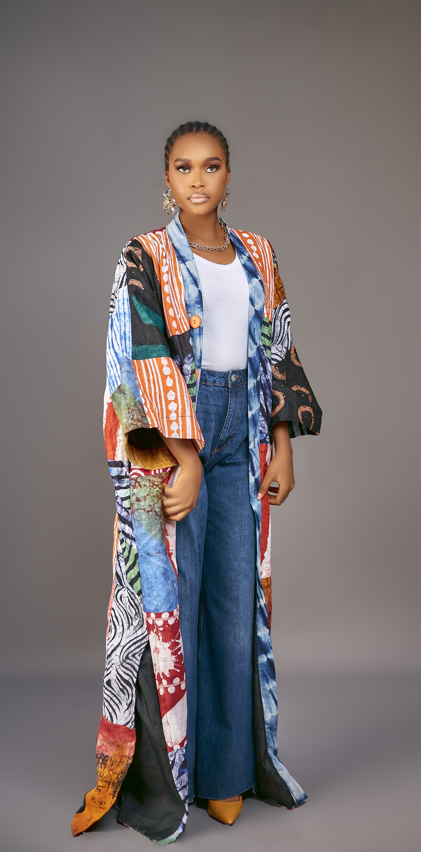 Nneoma Patchwork Adire Jacket