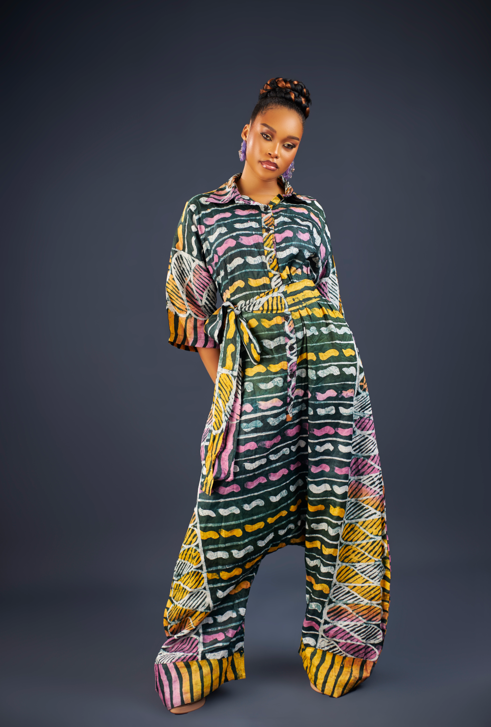 Lucia Adire jumpsuit