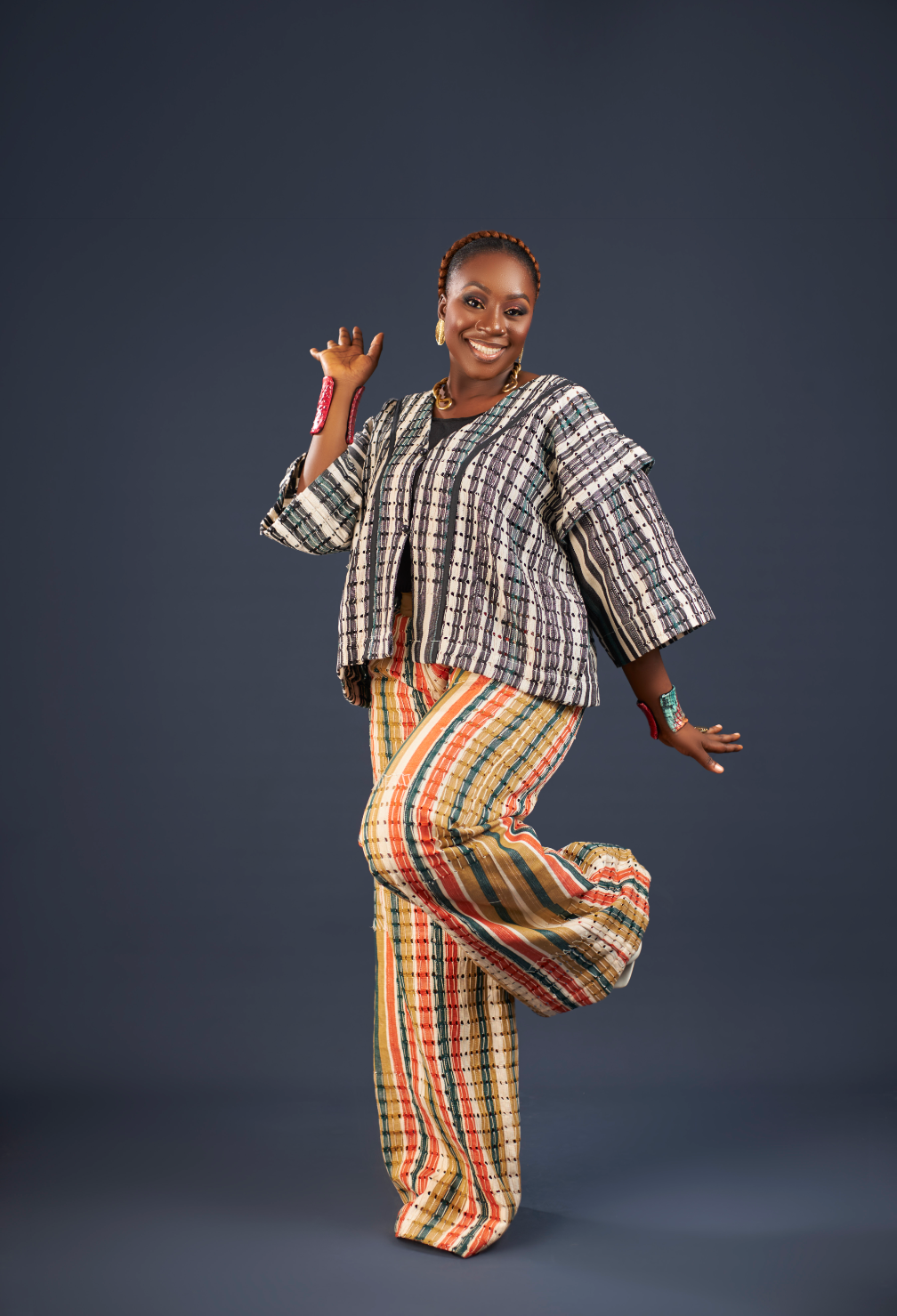 Novella Aso Oke Pants Set