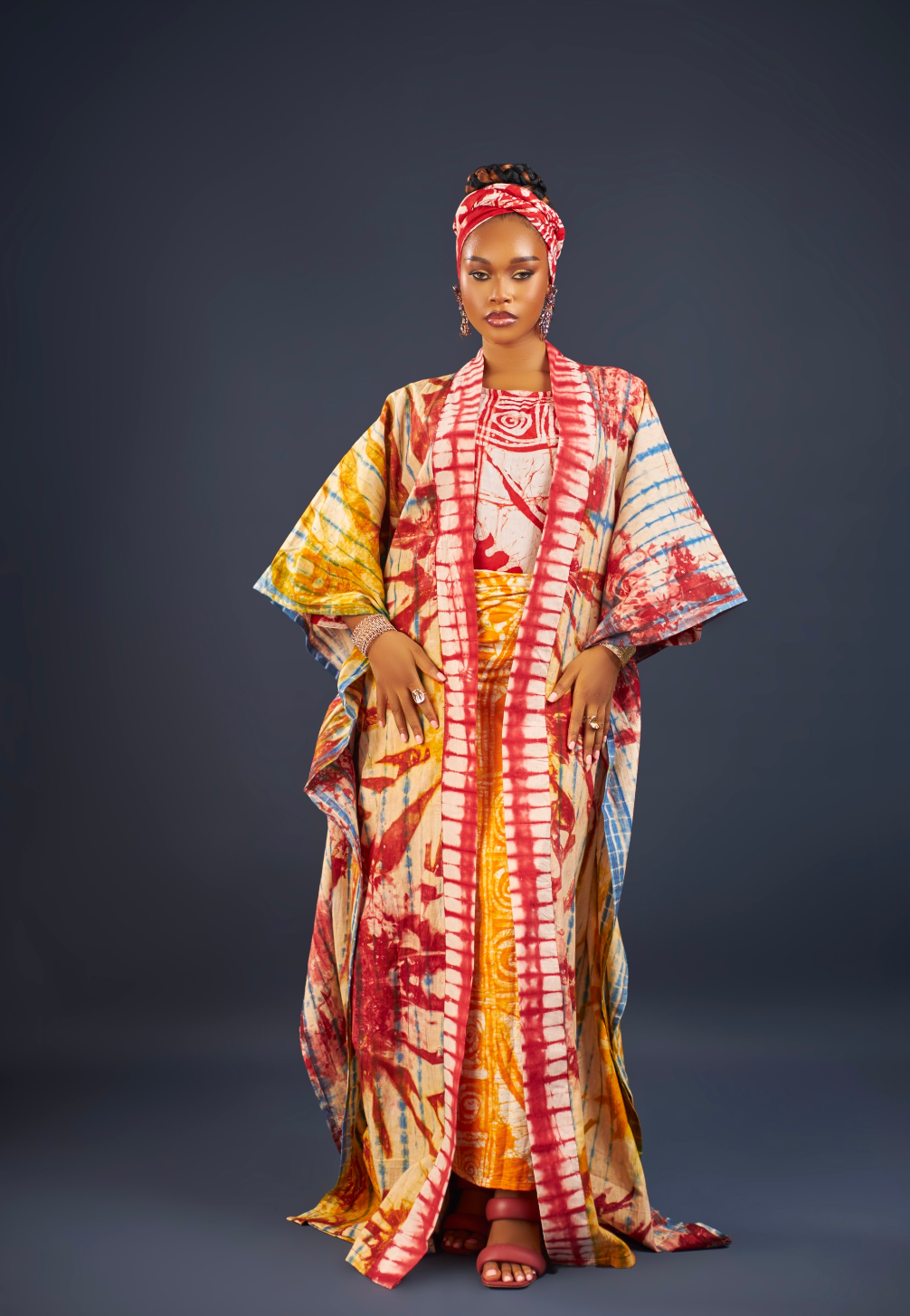Beatrice Adire kimono jacket