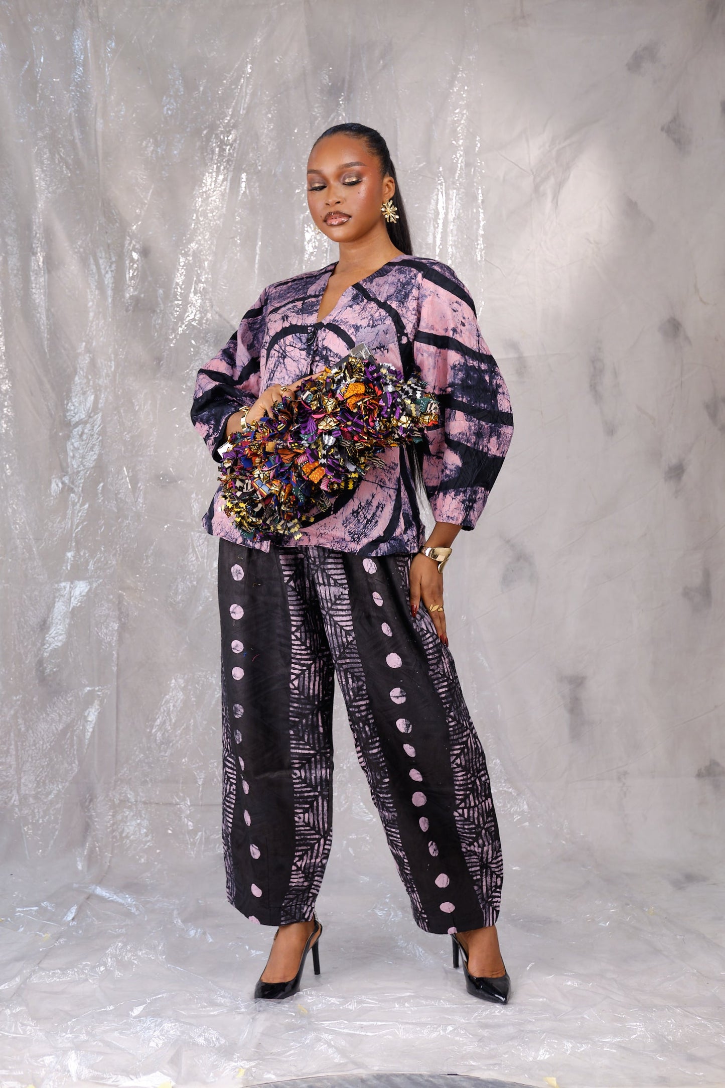 Safiya Adire Pants set