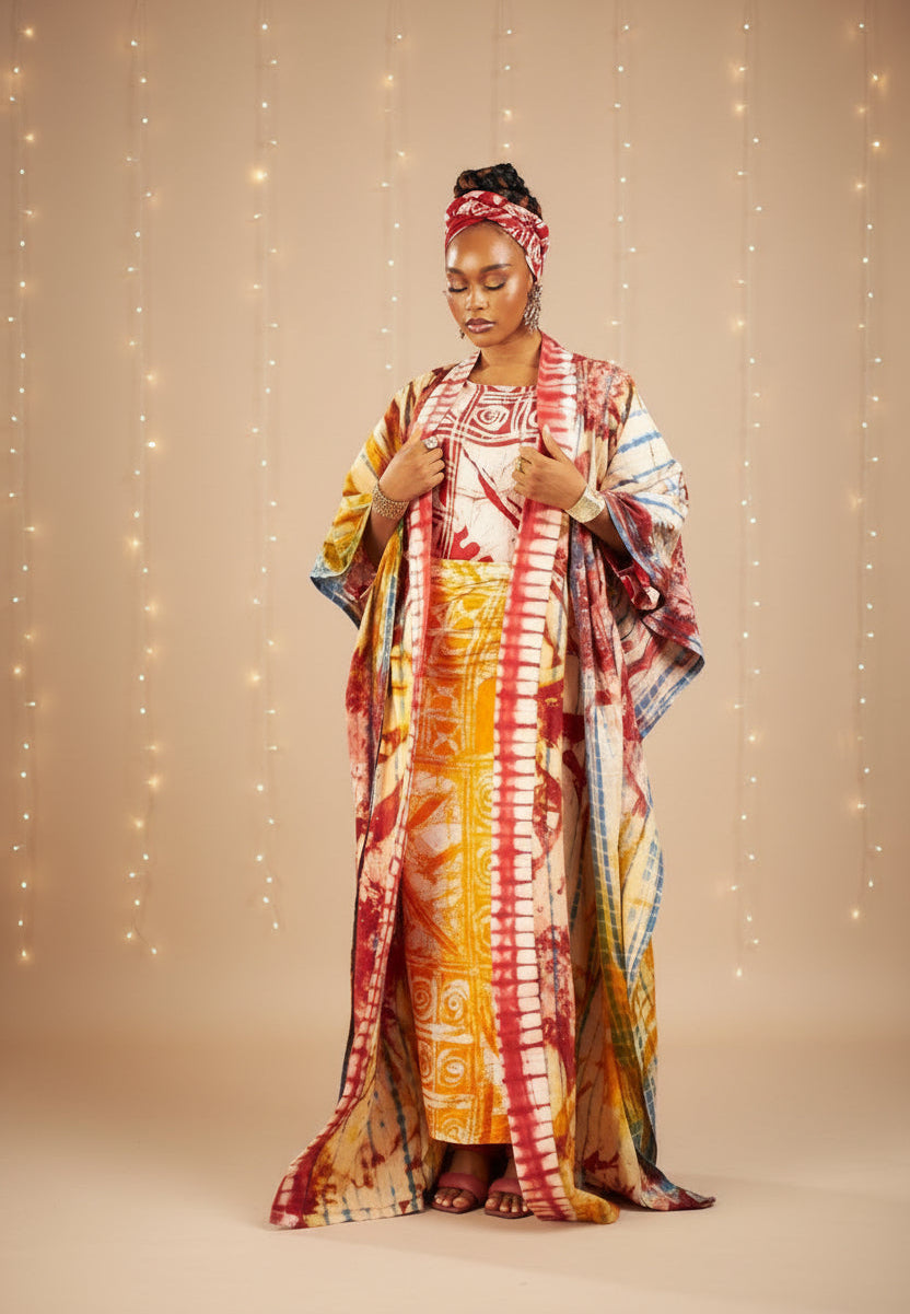 Beatrice Adire kimono jacket