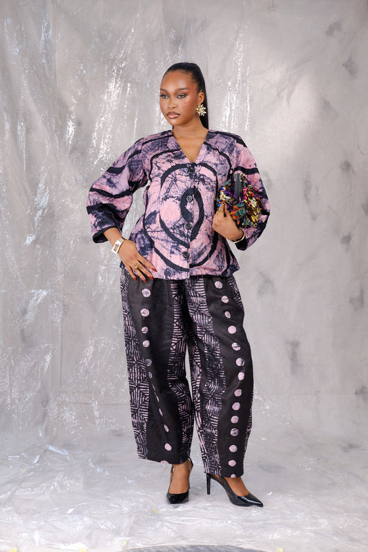 Safiya Adire Pants set
