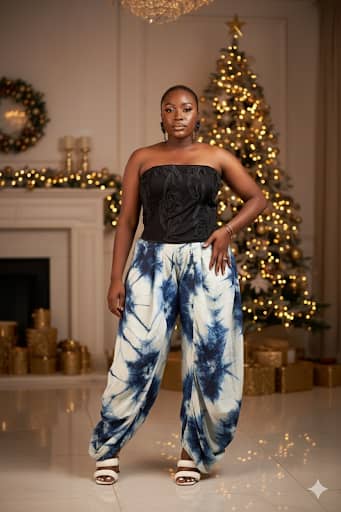 Eunice  Adire  Pants
