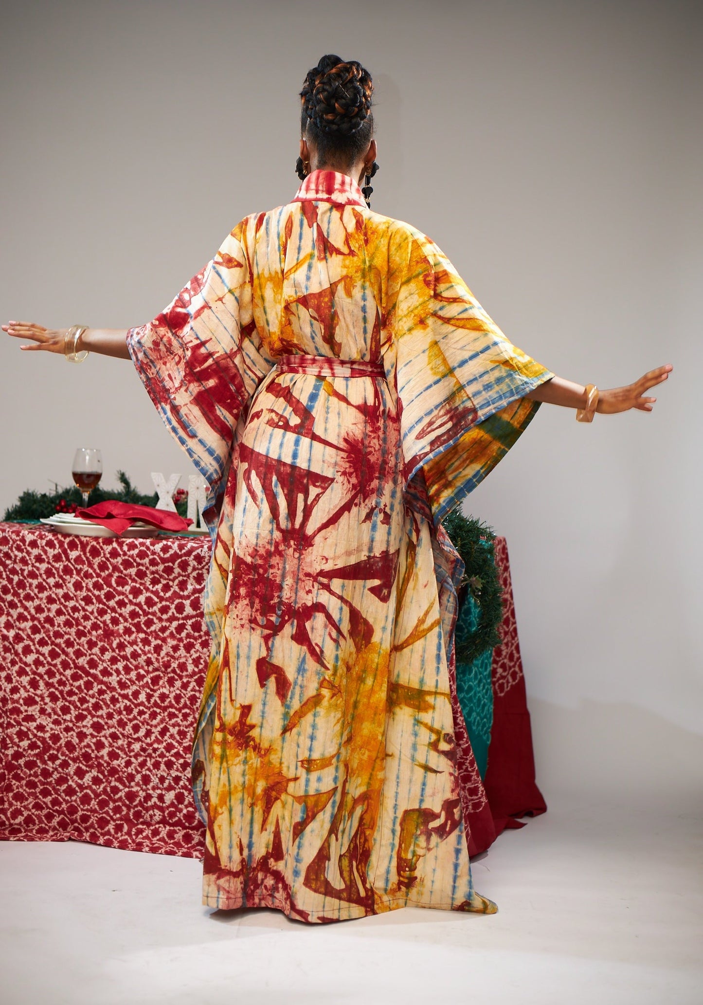 Beatrice Adire kimono jacket