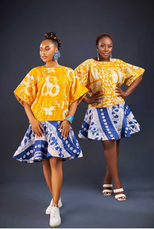 Becca Adire 2print Shift Dress