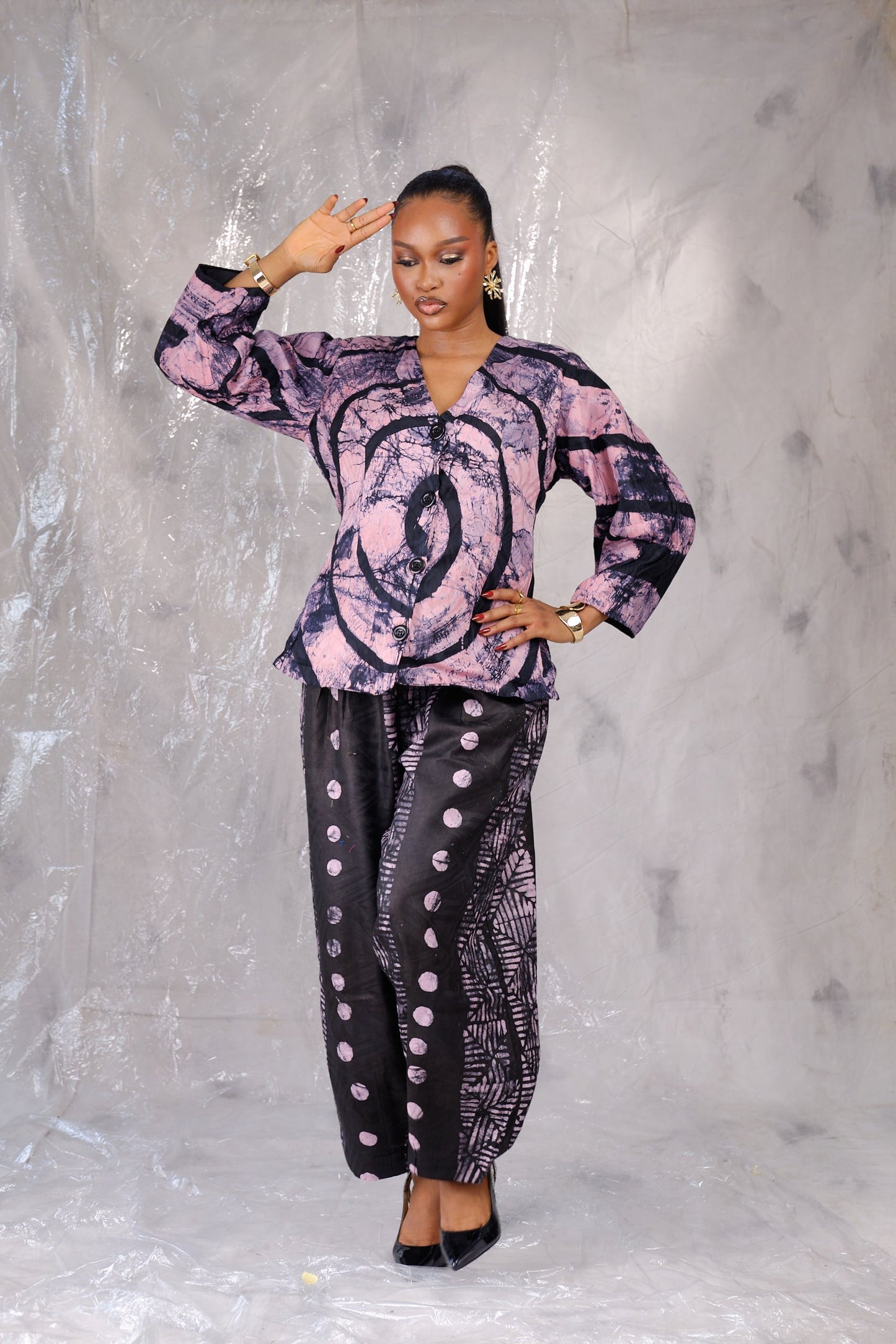 Safiya Adire Pants set