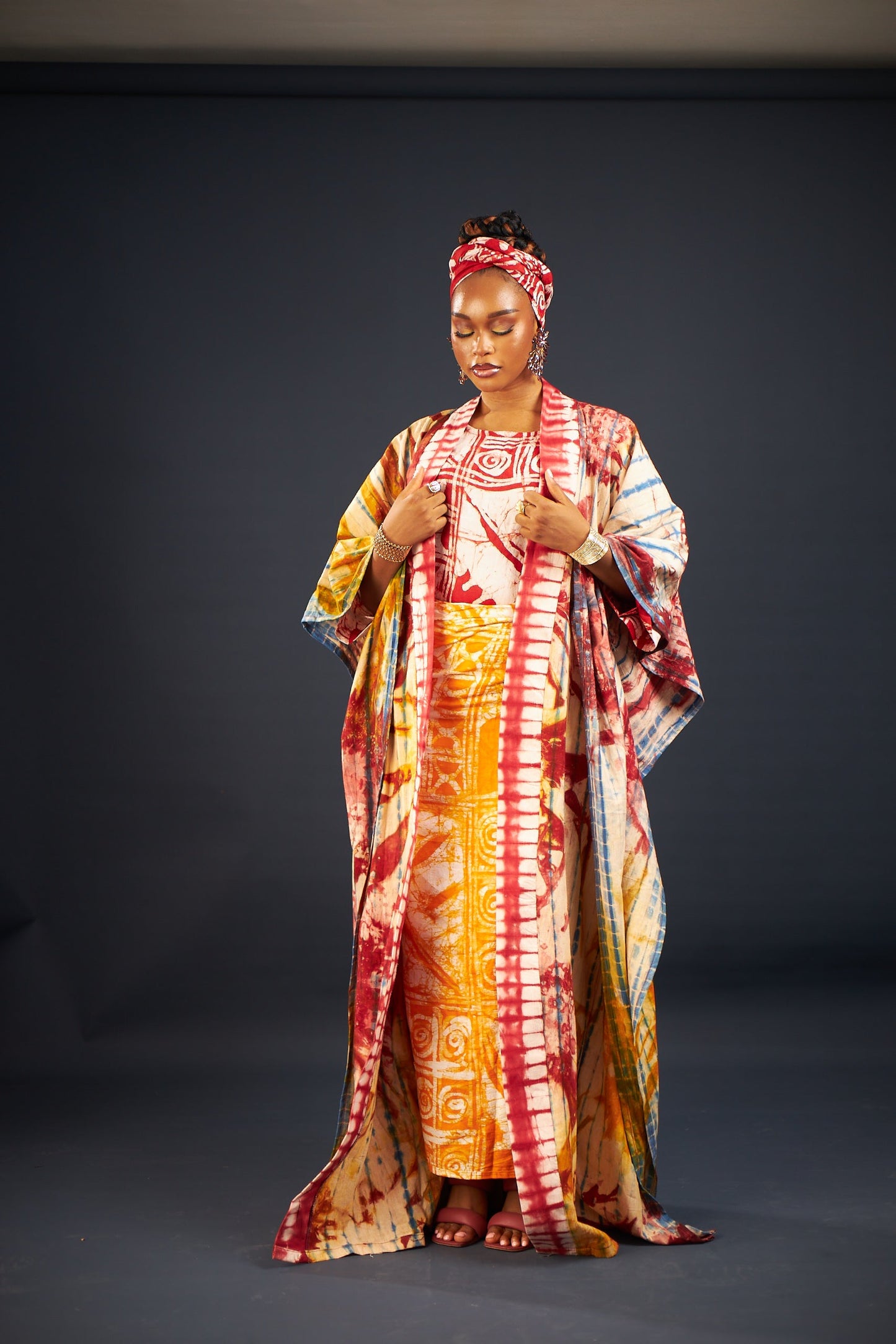 Beatrice Adire kimono jacket