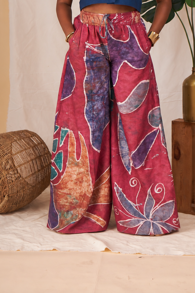 Sena Adire wide-leg trousers