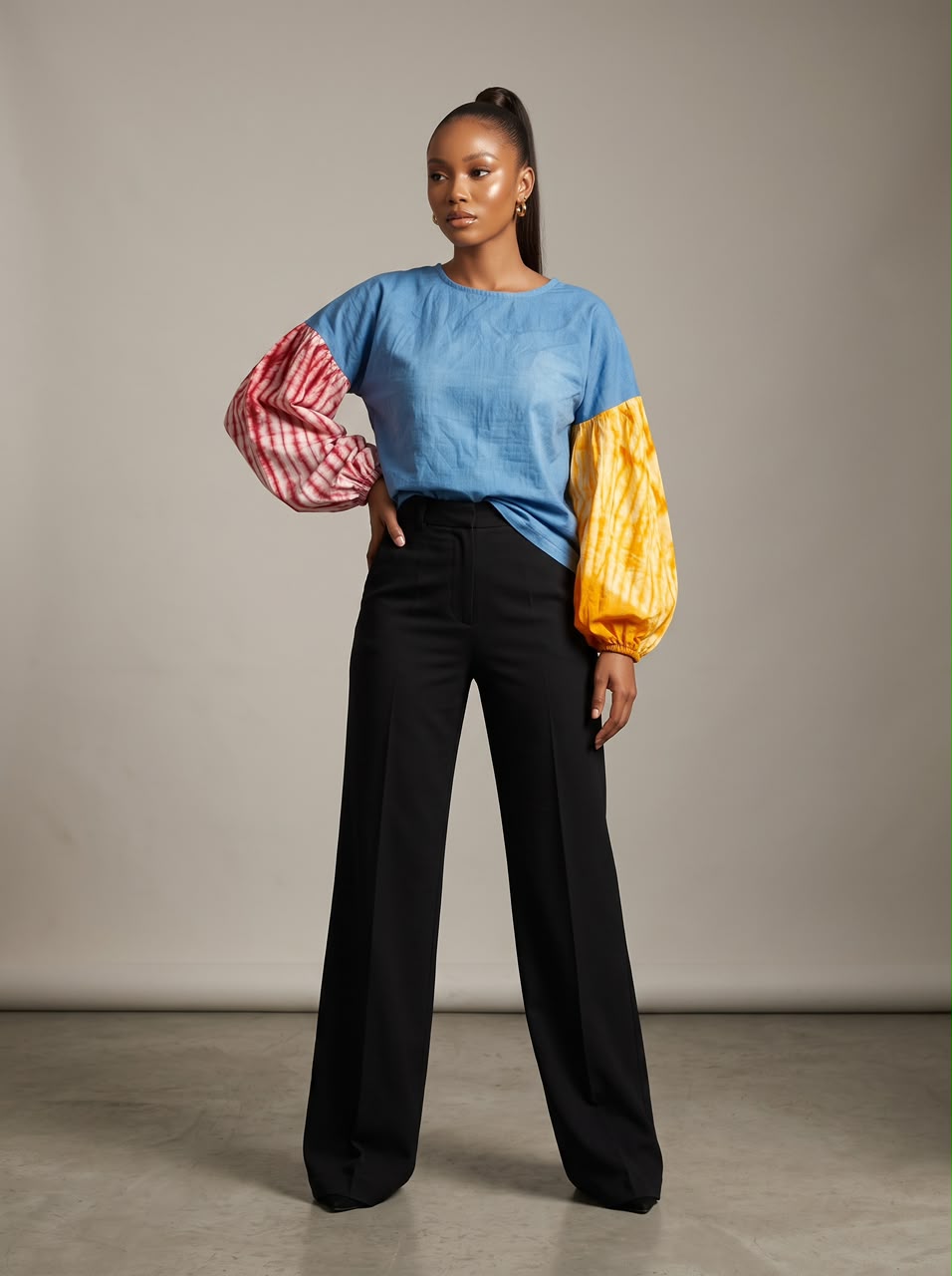 Amira cotton and Adire Top